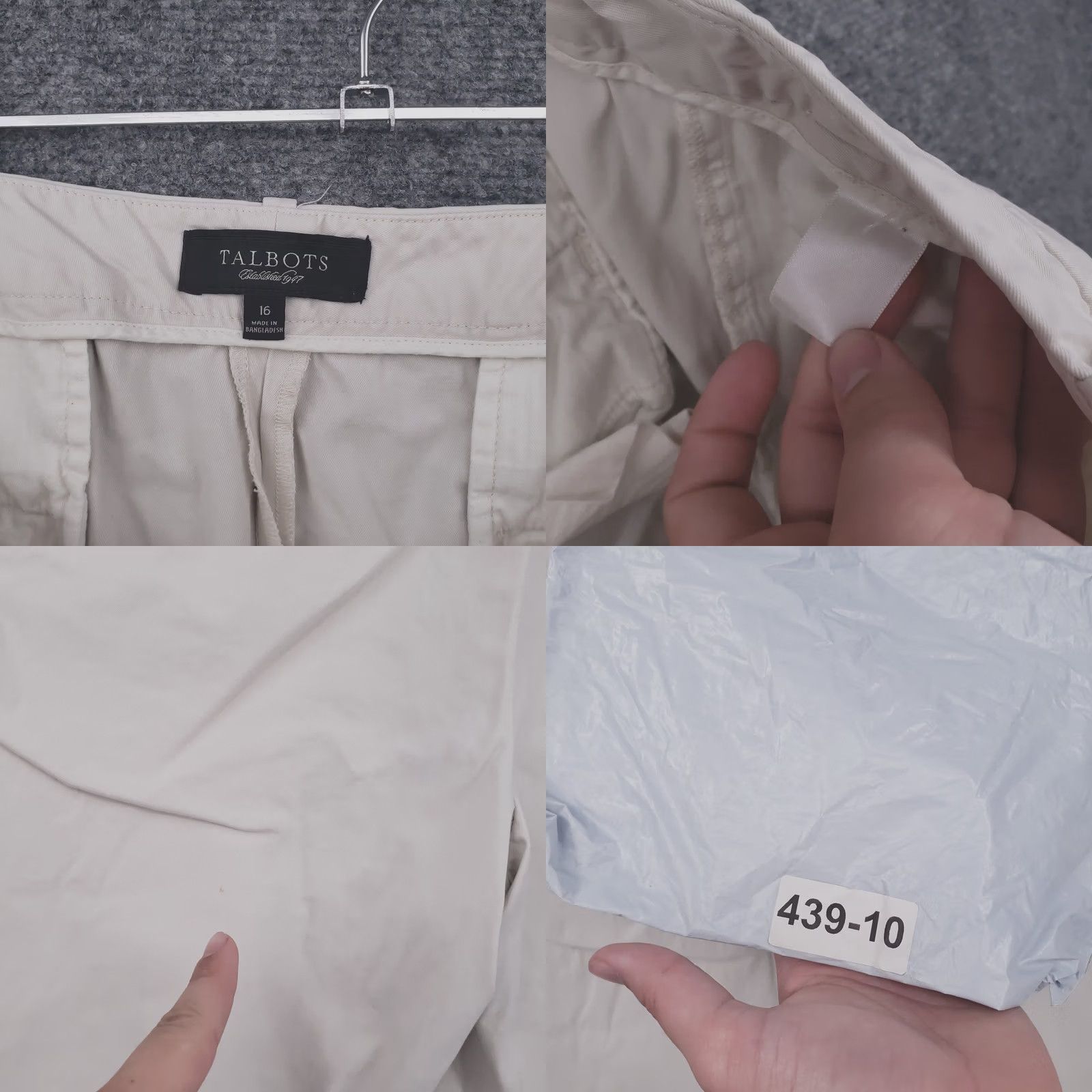 Talbots Talbots Shorts Womens 16 Beige High Rise Chino Flat Front Zip Fly Casual Preppy Size 38" / US 16 / IT 52 - 8 Thumbnail