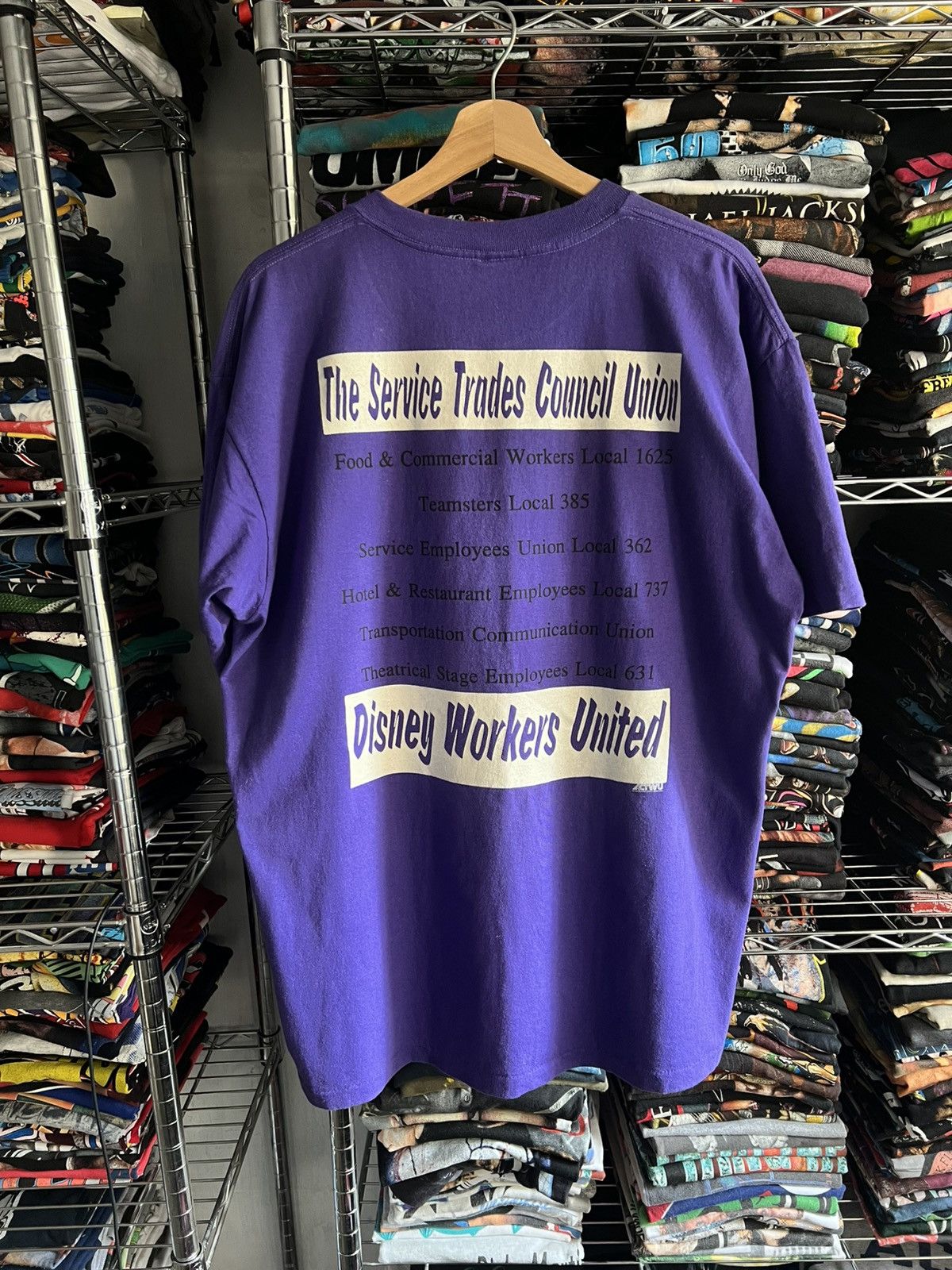 Disney 90s No Fear Service Trades Action Team Single Stitch GYM Tee Size US XL / EU 56 / 4 - 2 Thumbnail