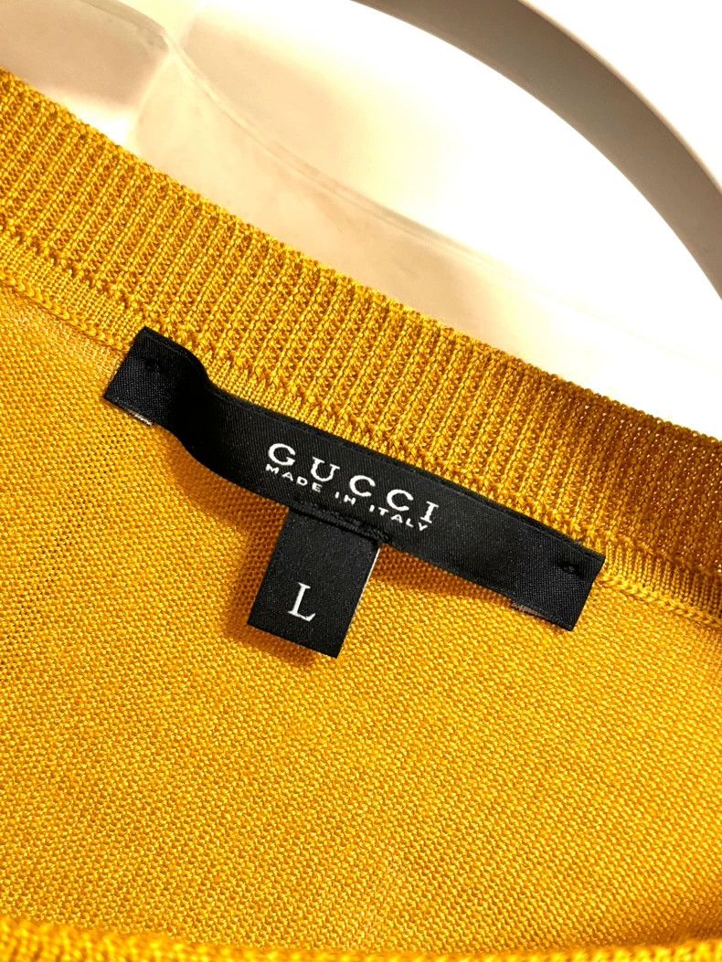 Gucci Gucci Women's mulberry silk cashmere knitwear long sleeves Size L / US 10 / IT 46 - 3 Thumbnail