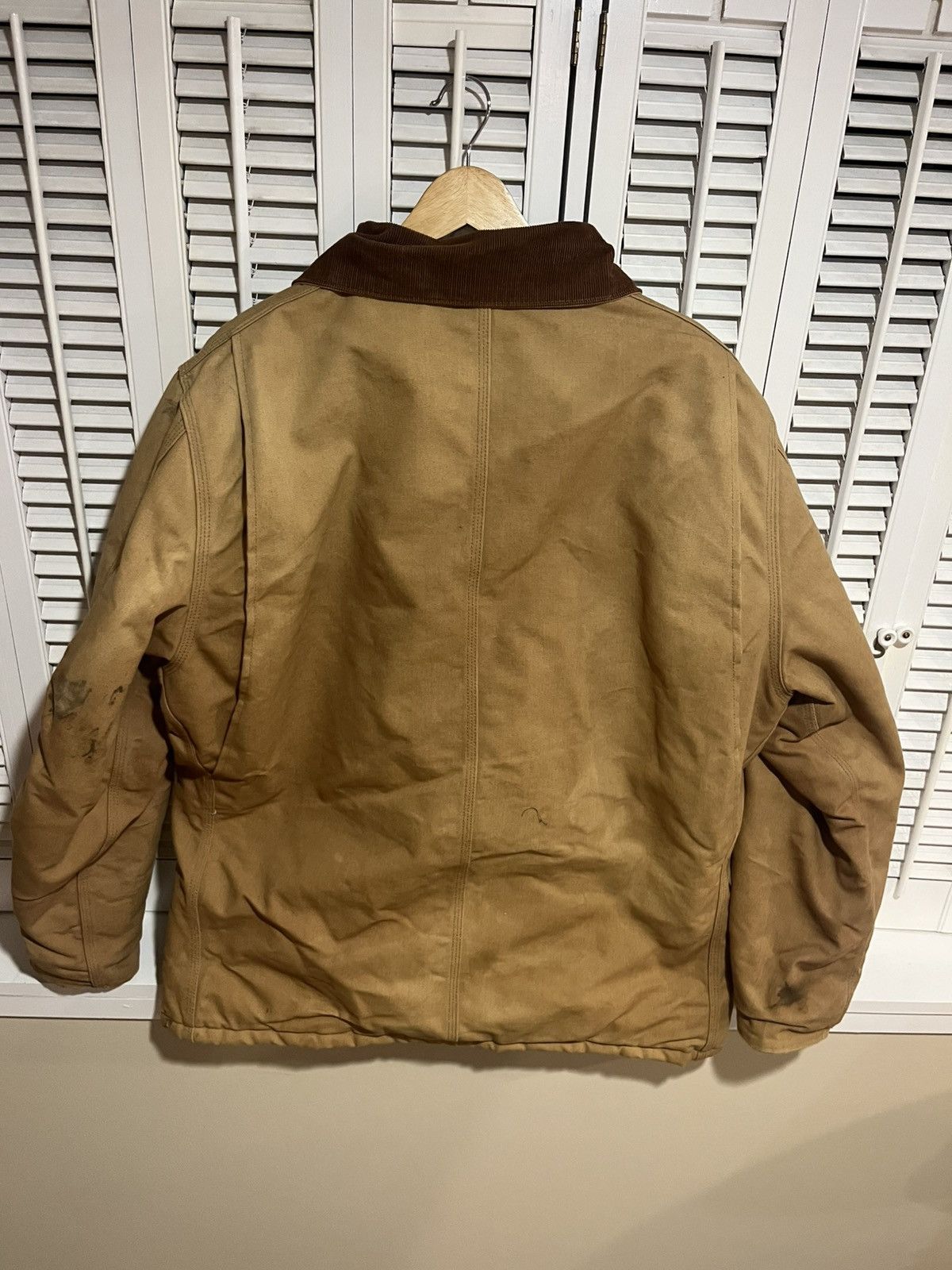 Carhartt 90s Brown Carhartt Arttic Jacket CQ186 / Union MADE Size US L / EU 52-54 / 3 - 7 Thumbnail