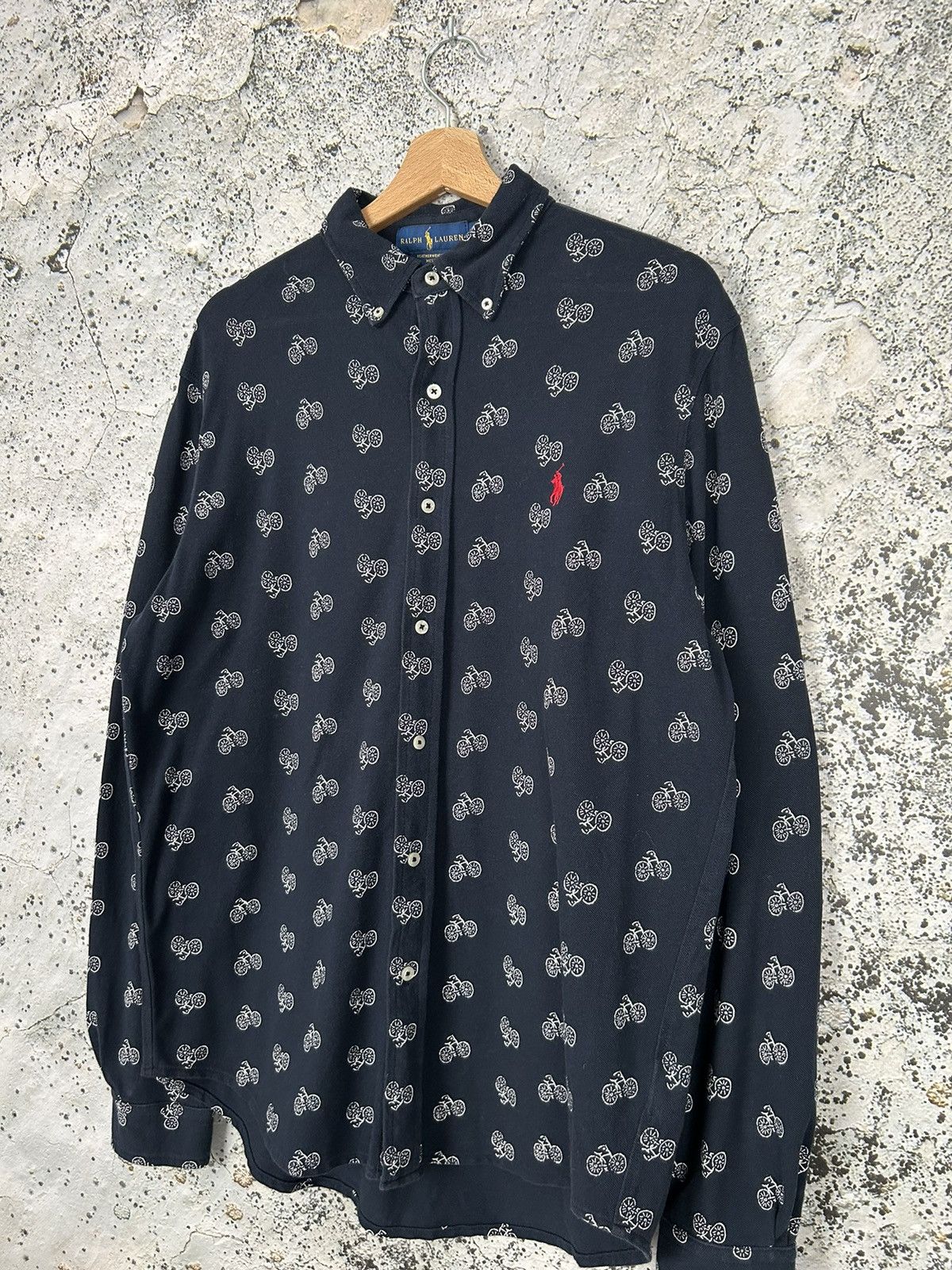 Polo Ralph Lauren Vintage Polo Ralph Lauren Cycling Shirt 90s Luxury Elegant Size US L / EU 52-54 / 3 - 2 Thumbnail