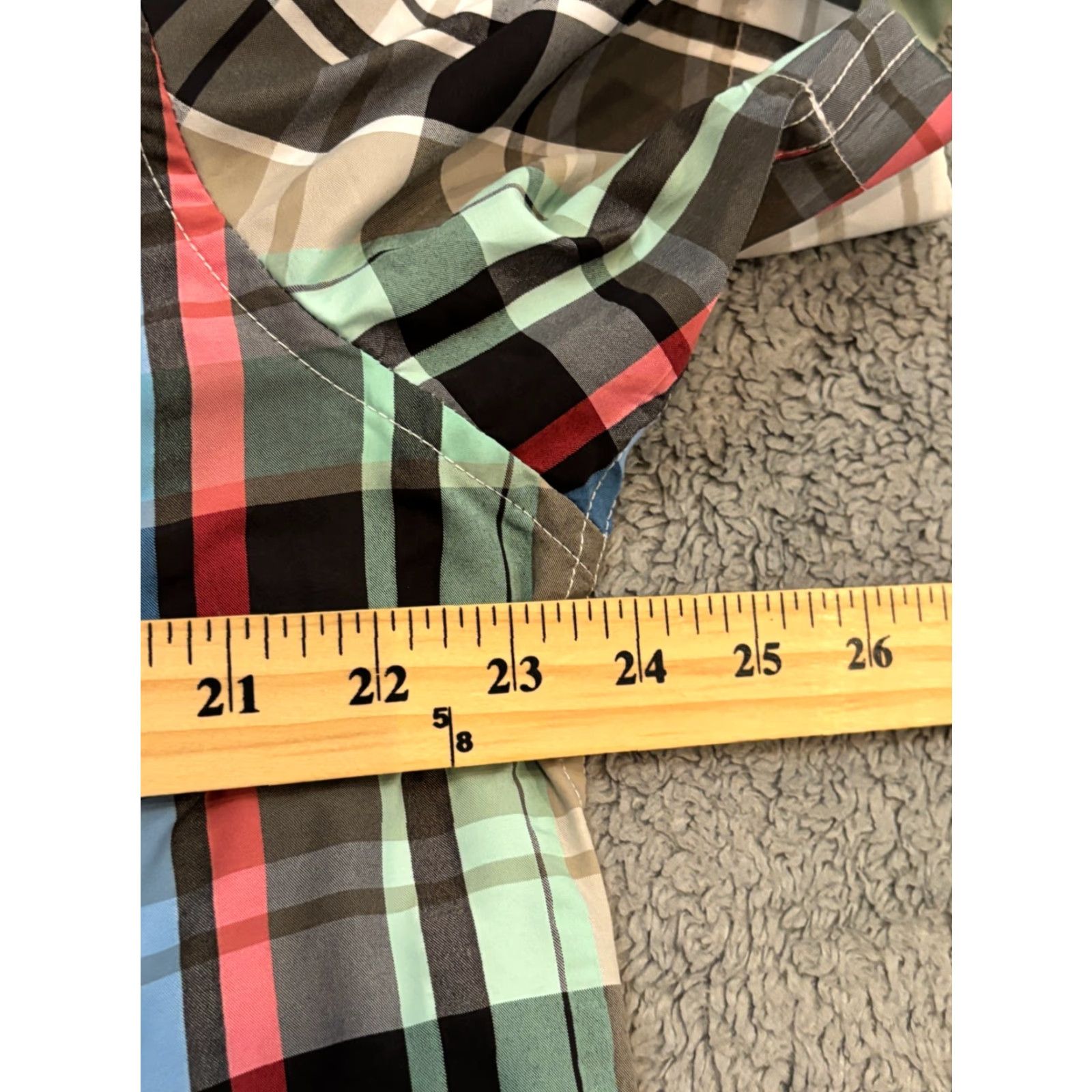 Chaps Chaps Shirt Mens Large Multicolor Plaid Performance Button-Down Short Sleeve Top Size US L / EU 52-54 / 3 - 3 Thumbnail