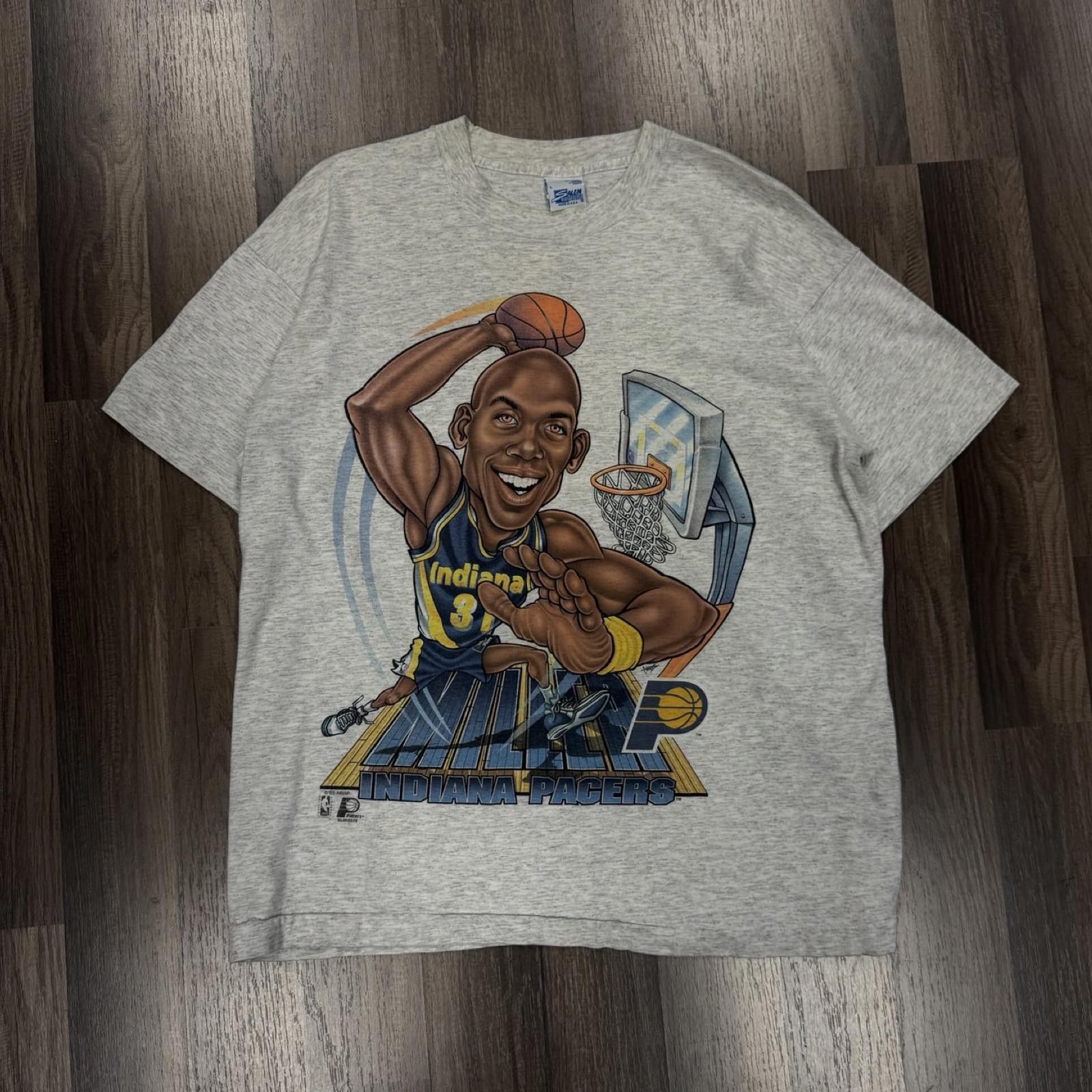 Salomon 90s Reggie Miller Indiana Pacers Salem -- L -- Size US L / EU 52-54 / 3 - 1 Thumbnail