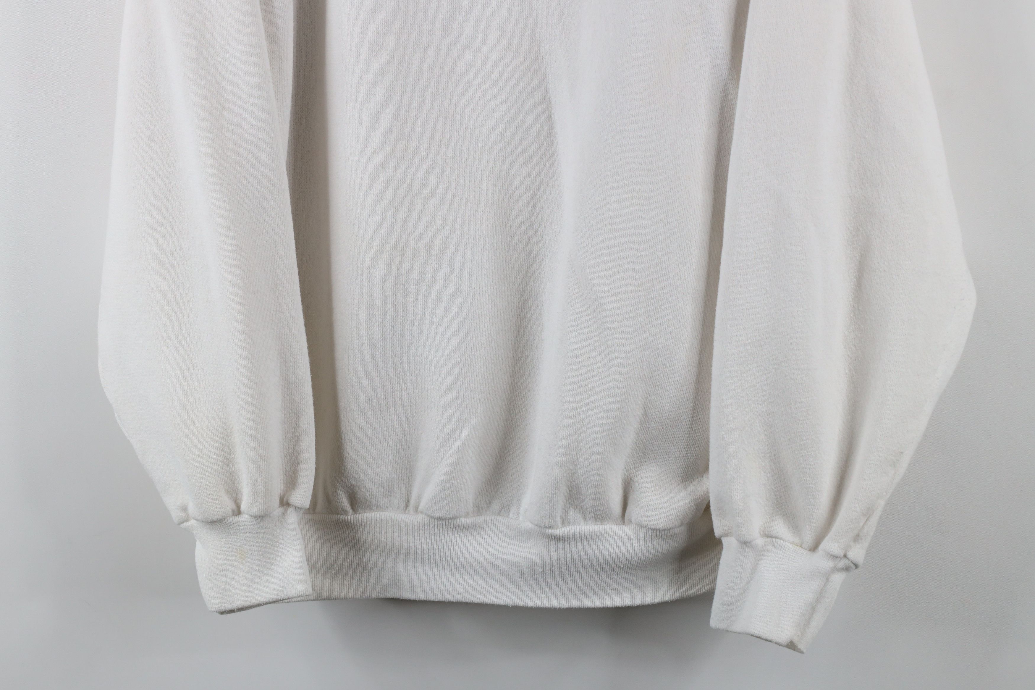 Vintage Vintage 70s Streetwear Raglan Crewneck Sweatshirt White USA Size US XL / EU 56 / 4 - 3 Thumbnail