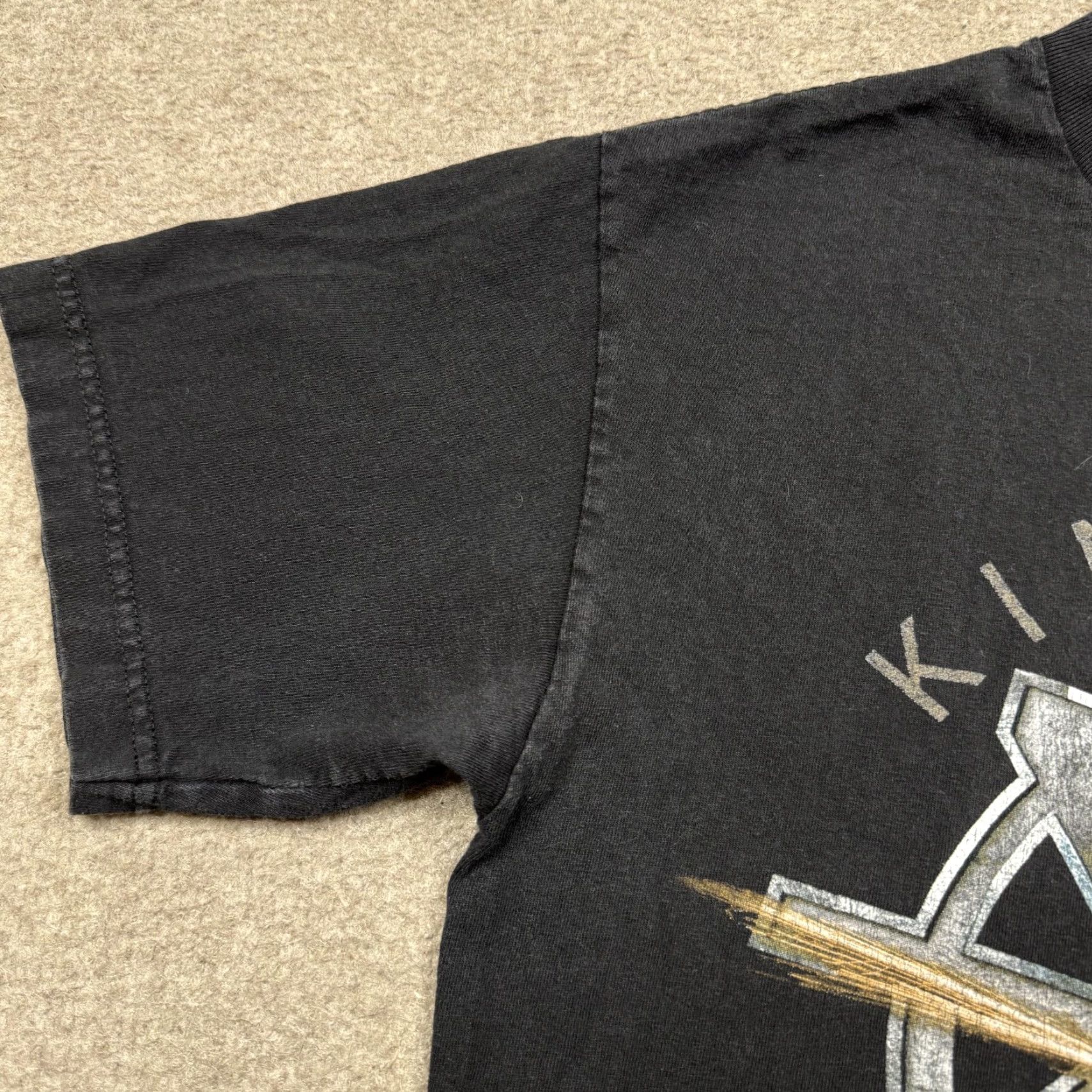 Vintage VINTAGE WWE Seth Rollins Graphic Tee Black Short Sleeve Mens M Shirt Size US 31 - 6 Thumbnail