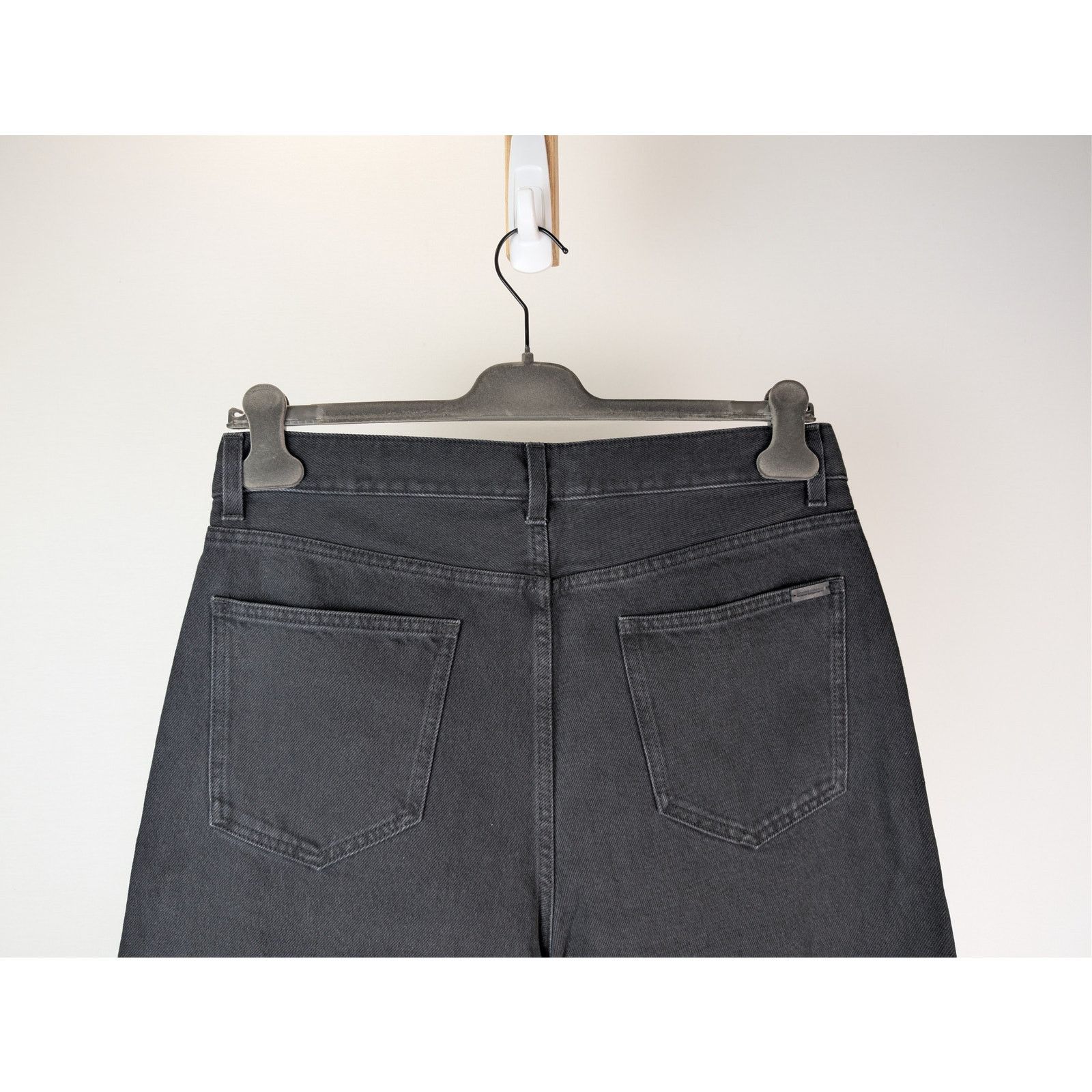Saint Laurent Paris o1rshd1 Lame Orghini Baggy Ballon Denim Pants in Ewan Black Size US 32 / EU 48 - 12 Thumbnail