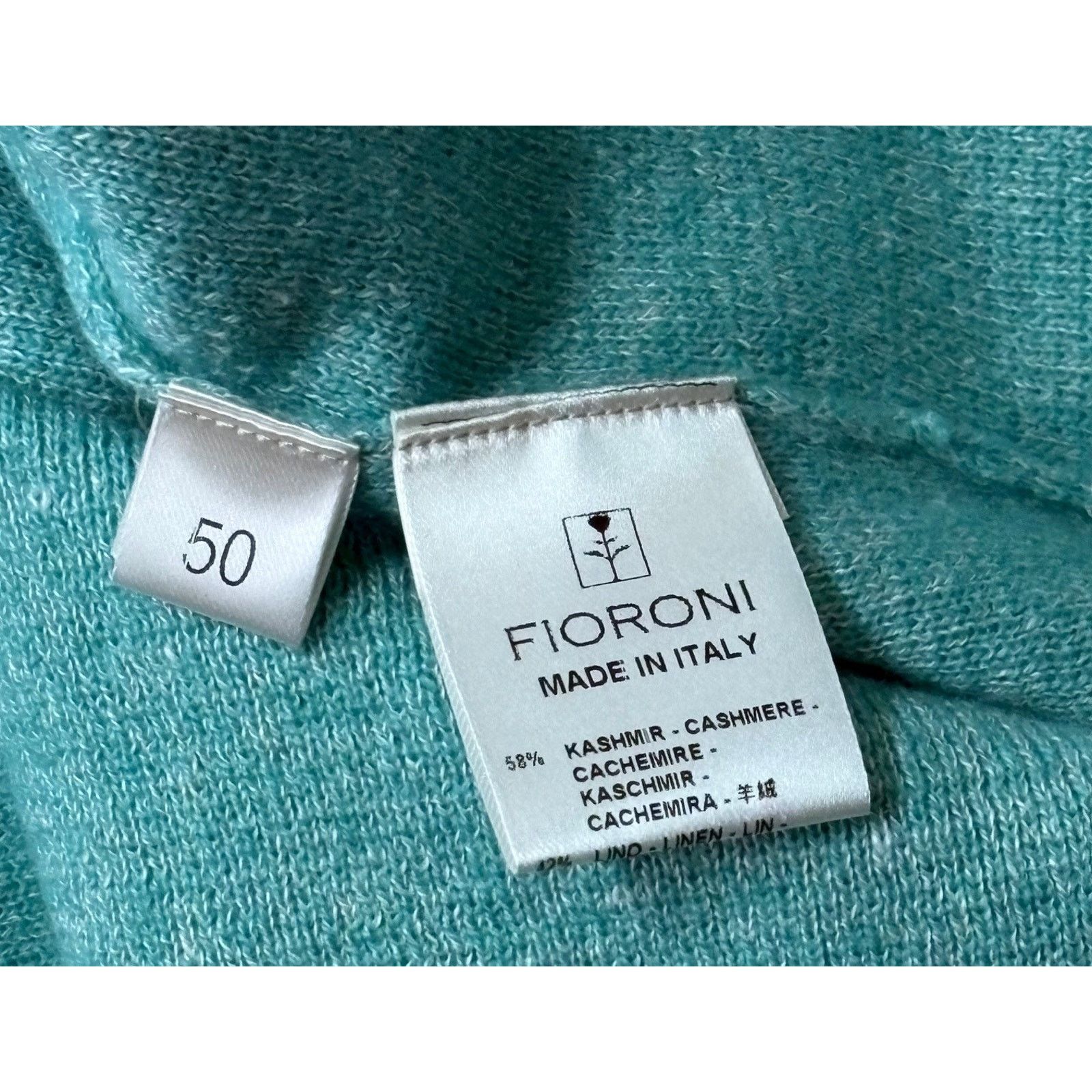 Other Copied - $1,895 NWT Fioroni Cashmere Shirt Jacket Teal 52(L) Size US L / EU 52-54 / 3 - 4 Thumbnail