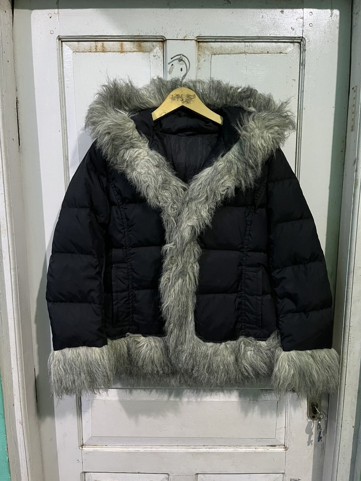 Japanese Brand Archive Y2K grunge fur down coat Size US M / EU 48-50 / 2 - 2 Thumbnail