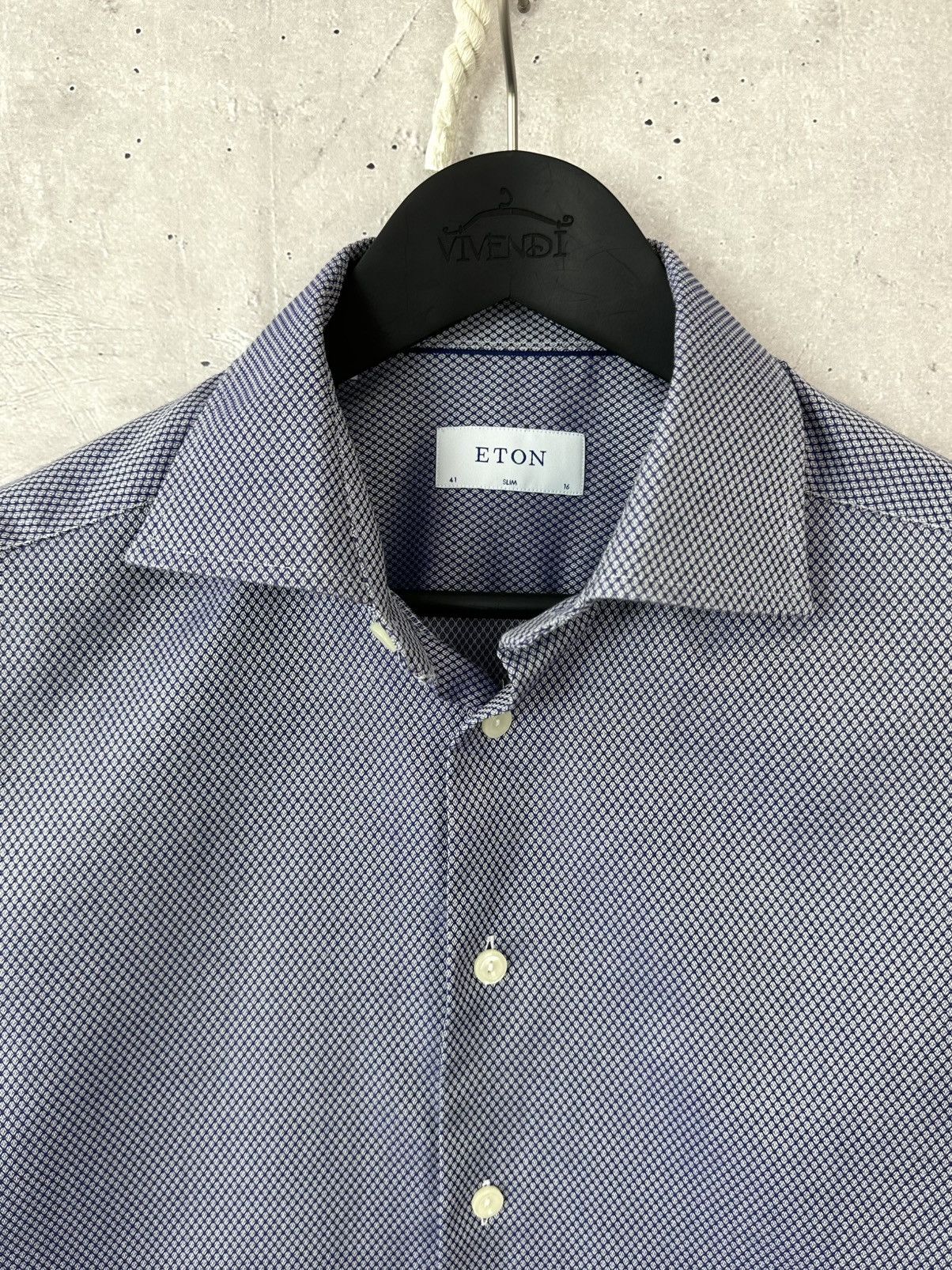 Eton Eton Slim Fit Cotton Long Sleeve Men’s Shirt Size US L / EU 52-54 / 3 - 4 Thumbnail