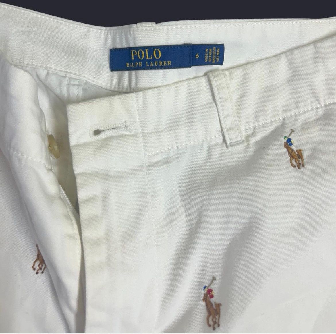 Polo Ralph Lauren Polo Ralph Lauren Embroidered Polo Shorts (6 / 28) Size US 28 / EU 44 - 4 Thumbnail