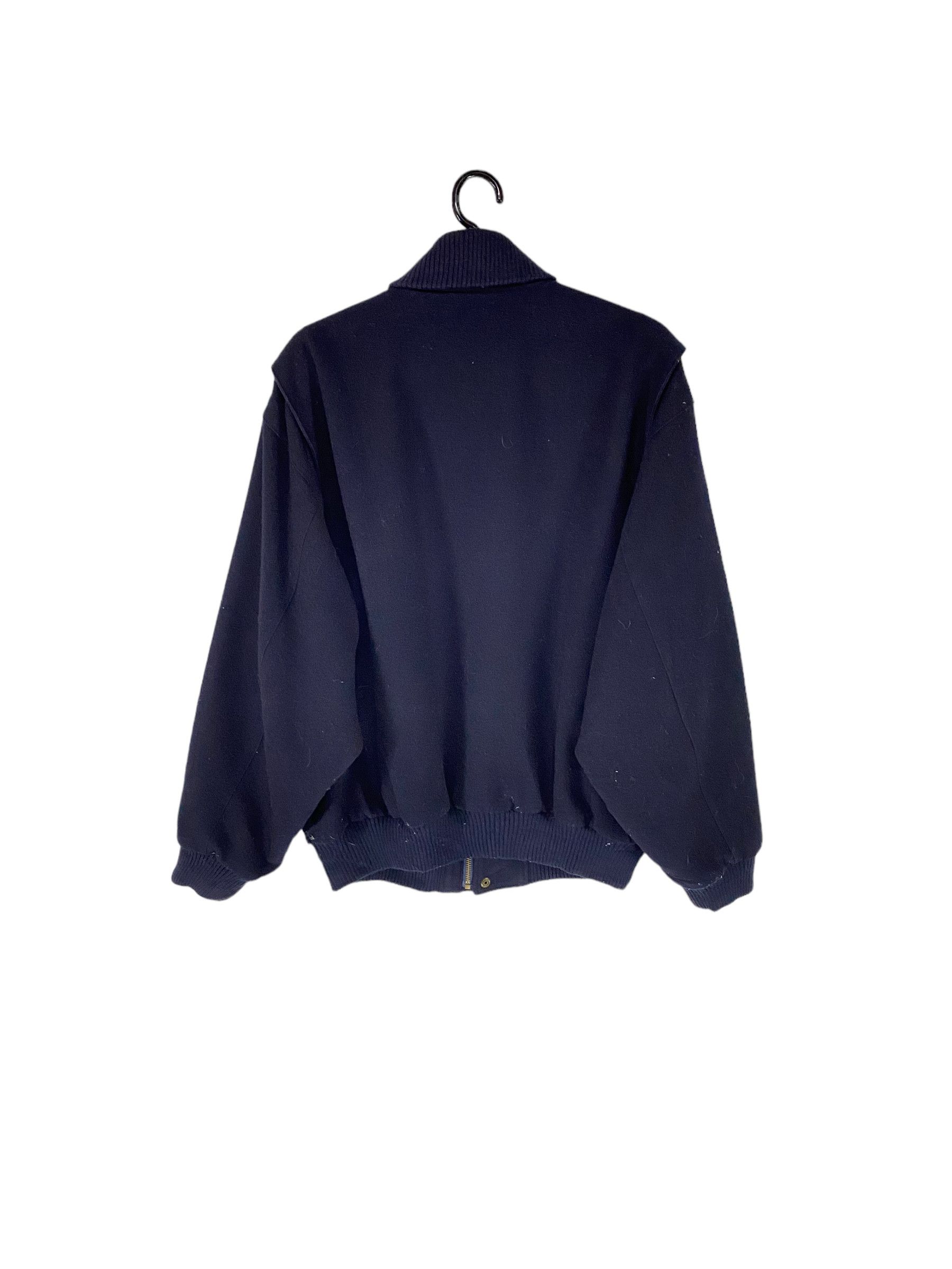 Lacoste × Vintage 90s Lacoste shawl collar satin line wool bomber jacket Size US L / EU 52-54 / 3 - 2 Thumbnail