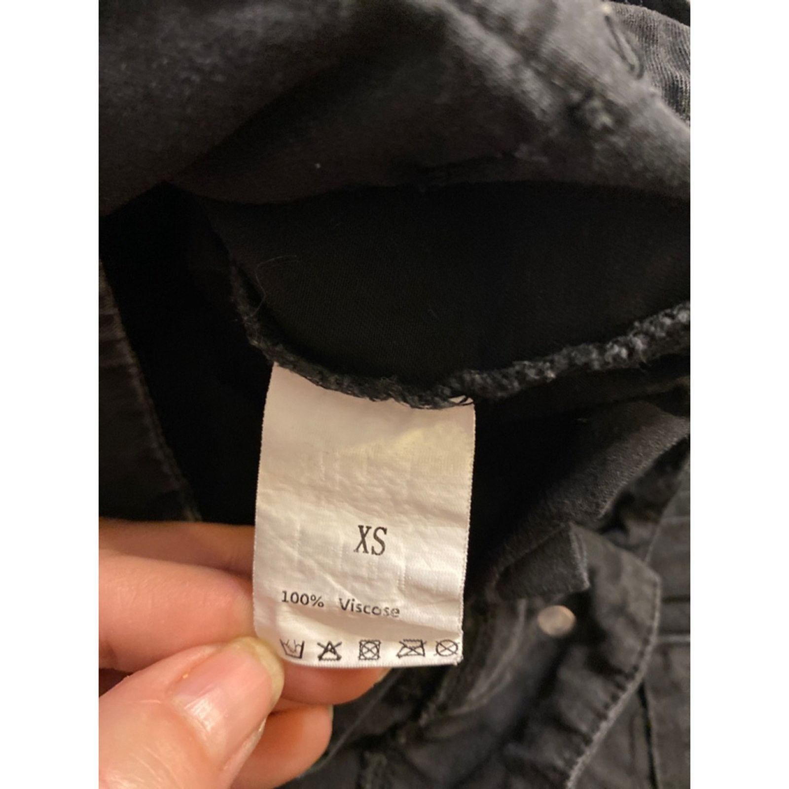 Other Unbranded Cargo Jogger Pants Utility Streetwear Black XS Size 22" - 3 Thumbnail