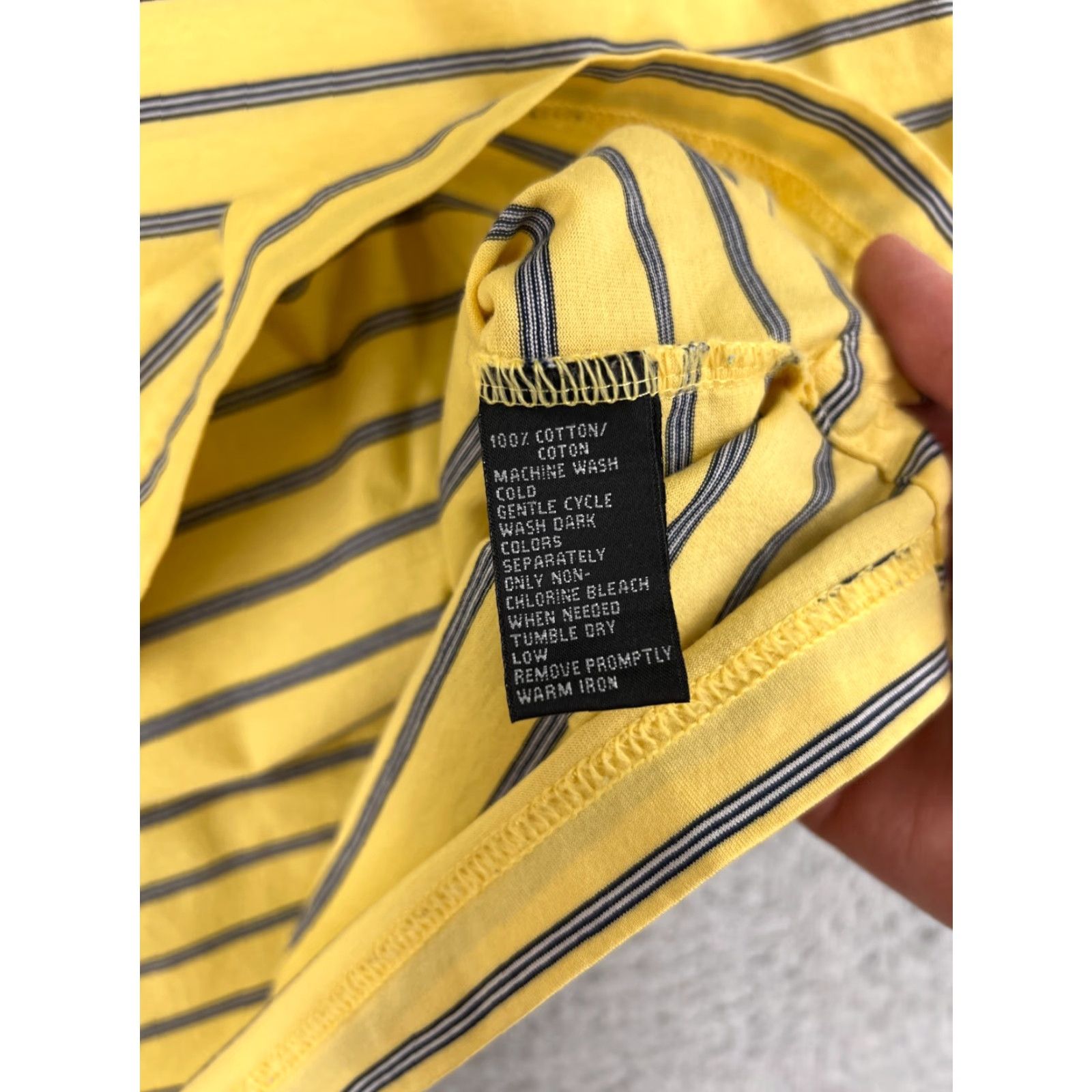 Vintage Greg Norman Polo Shirt Mens Large Yellow White Striped 100% Cotton Golf Golfer Shirt Polo Shirt Size US L / EU 52-54 / 3 - 4 Thumbnail