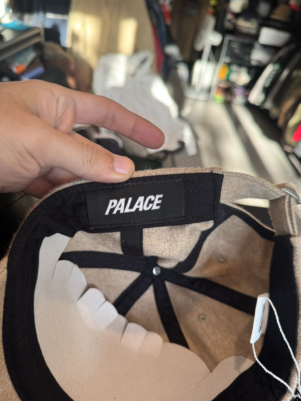 Palace Palace wool hat P - Logo ( beige) Size ONE SIZE - 4 Thumbnail