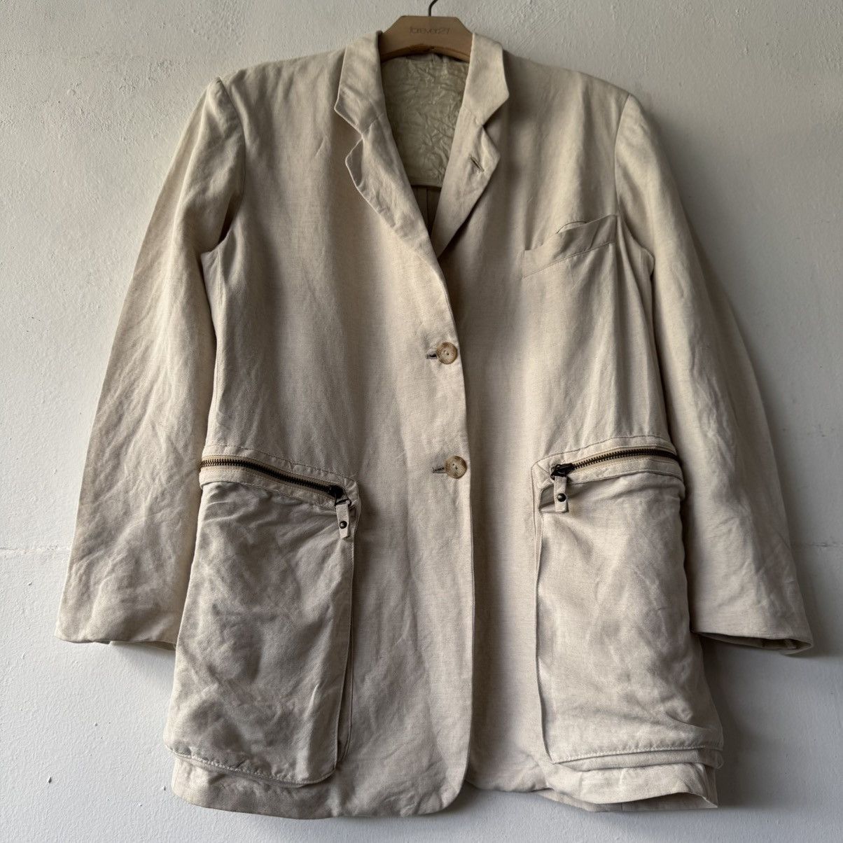 Emporio Armani Vintage Emporio Armani Double Pocket Zipper Blazer Size US S / EU 44-46 / 1 - 3 Thumbnail