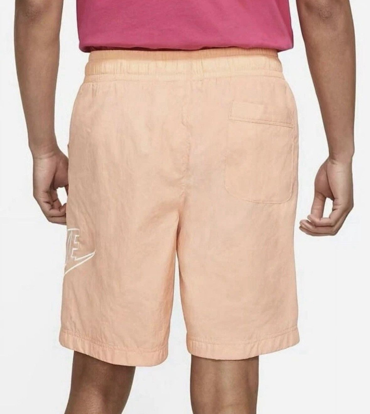 Nike Nike Alumni Woven Flow Nylon Water Short Peach Apricot Agate Size US 30 / EU 46 - 3 Thumbnail
