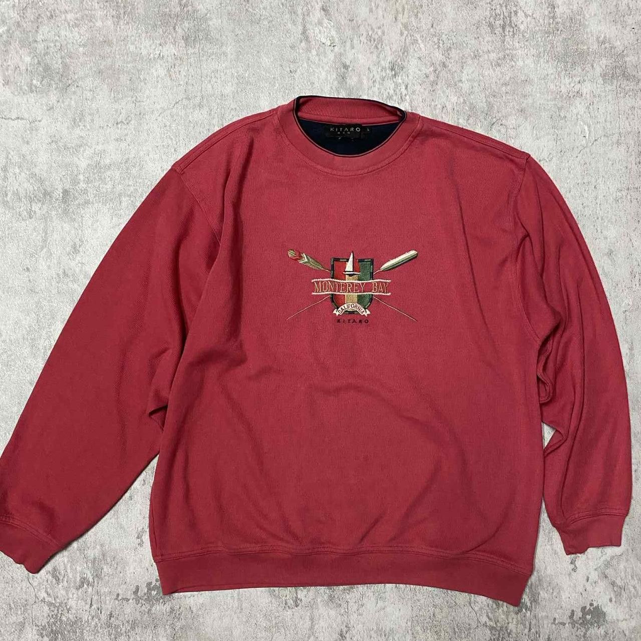 Other Embroidered red vintage crewneck sweatshirt streetwear Size US L / EU 52-54 / 3 - 1 Thumbnail