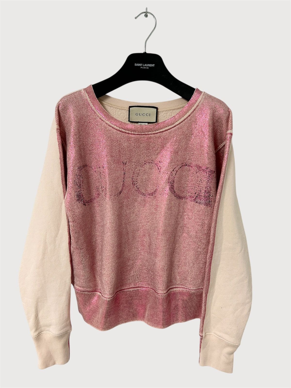Gucci 2018 Blind For Love Metallic Sweatshirt Size US XS / EU 42 / 0 - 1 Thumbnail