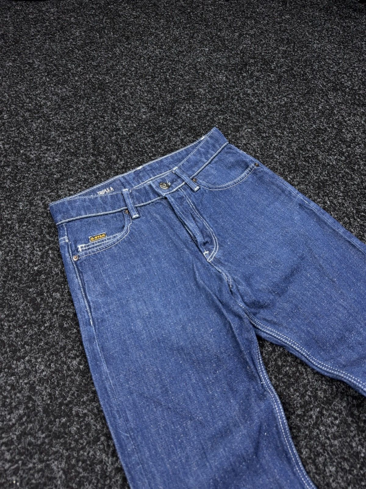 G-Star Vintage 00s Y2K G-Star RAW Triple A Straight Dark Blue Jeans Size 26" / US 2 / IT 38 - 5 Thumbnail