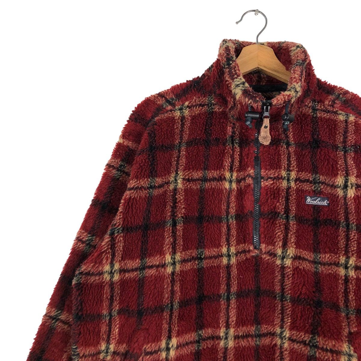 Woolrich Woolen Mills 🔥Vintage Anorak Fleece Half Zipper Jacket Woolrich Tartan Size US S / EU 44-46 / 1 - 5 Thumbnail