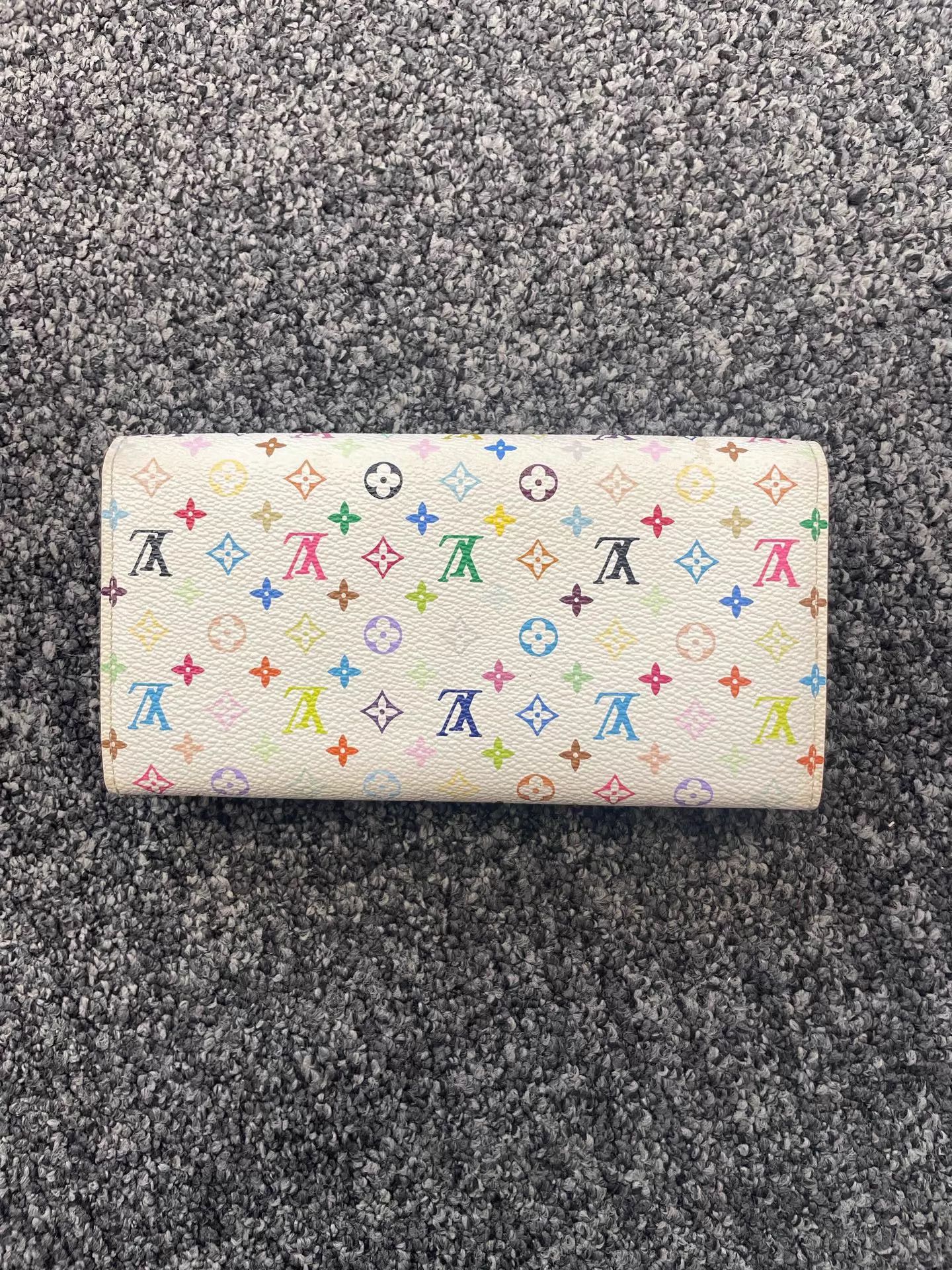 Louis Vuitton LV white tricolor wallet Size ONE SIZE - 3 Thumbnail