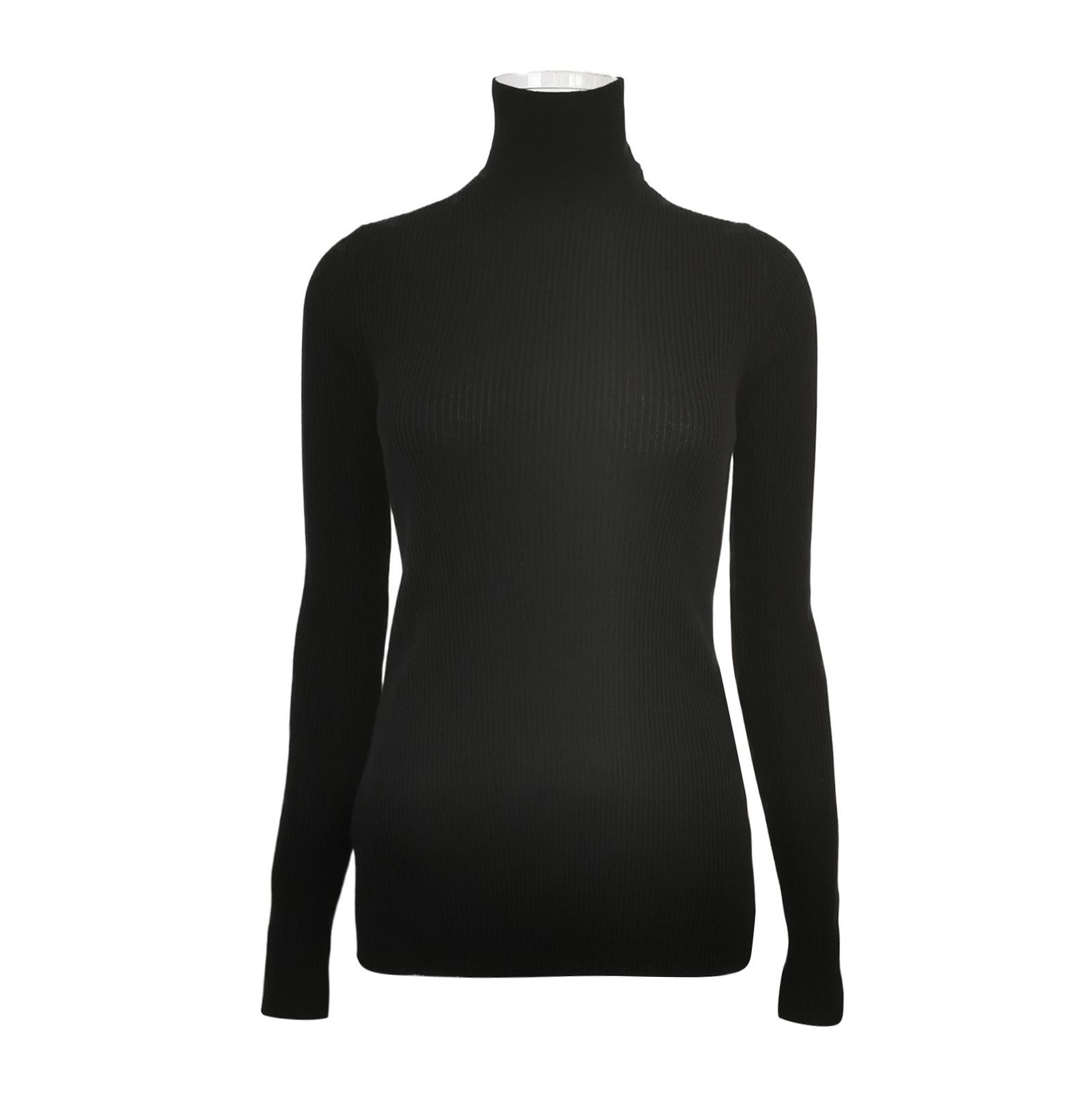 Prada Prada Black Wool Turtleneck Long Sleeve Sweater 0089 Size M / US 6-8 / IT 42-44 - 1 Thumbnail