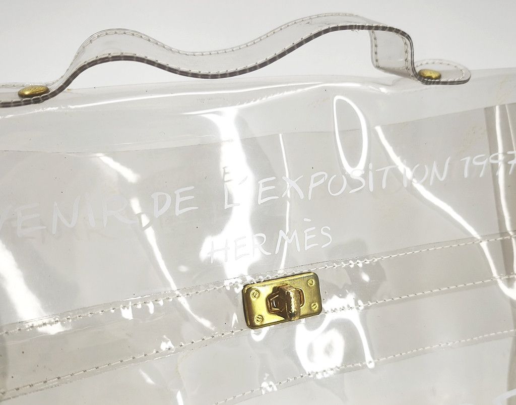 Hermes HERMES Vinyl Souvenir De L Exposition 1997 Kelly Handbag Size ONE SIZE - 3 Thumbnail
