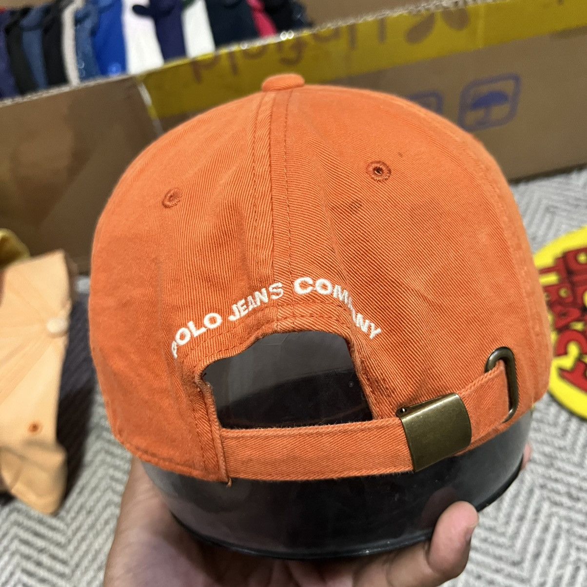 Polo Ralph Lauren Polo Jeans Company Ralph Lauren Orange🍊 Baseball Hat Size ONE SIZE - 3 Thumbnail