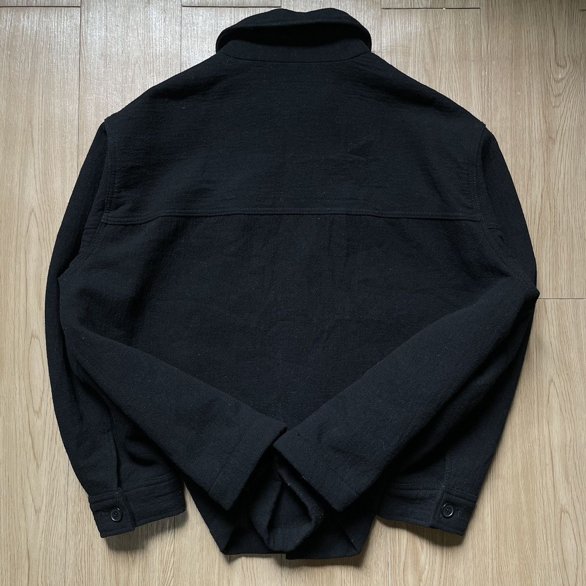 H&M H&M Men Black Solid Wool Blend Collar Jacket XL Size US XL / EU 56 / 4 - 19 Thumbnail