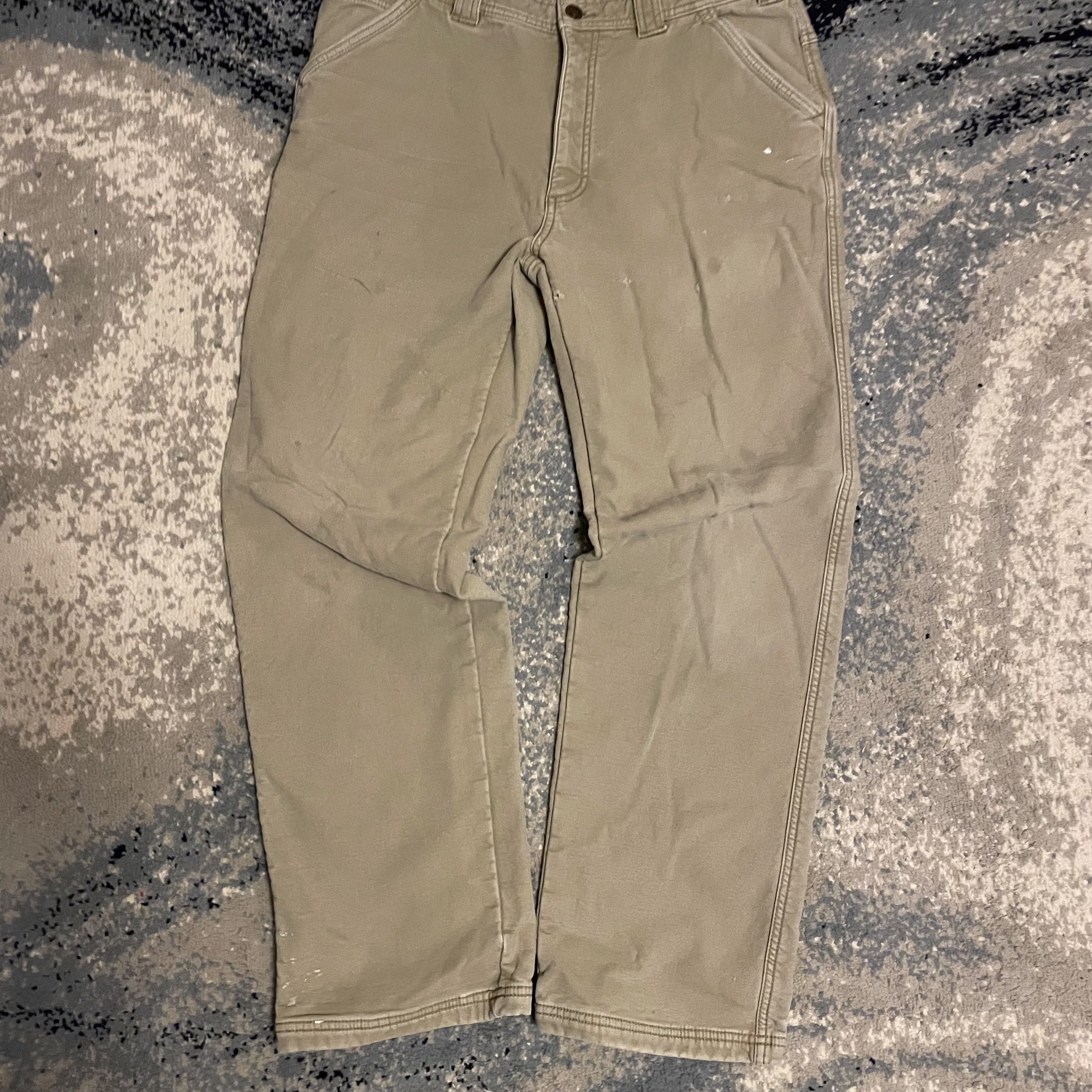 Coleman Distressed Coleman Carpenter Pants 34x32 Sherpa Lined Beige Size US 34 / EU 50 - 2 Thumbnail