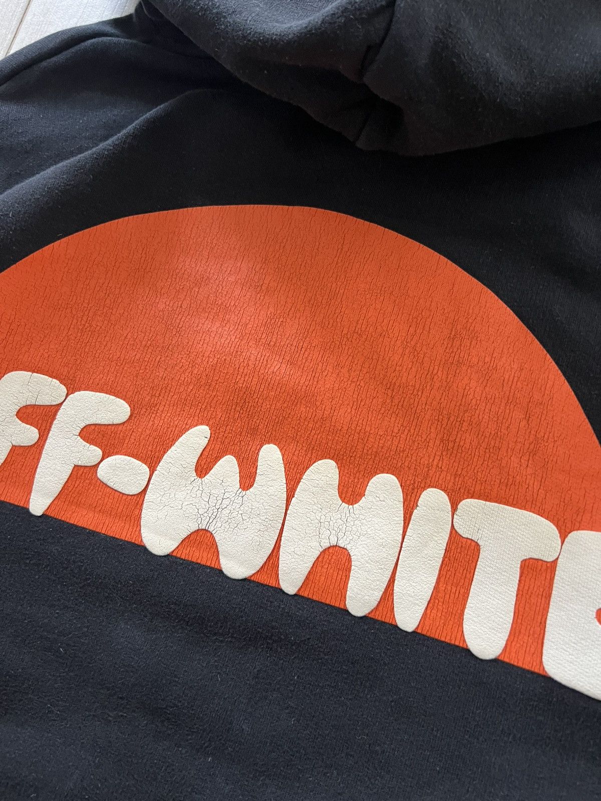 Off-White Off White Hoodie Big Logo Orange Print Medium Size US M / EU 48-50 / 2 - 17 Thumbnail