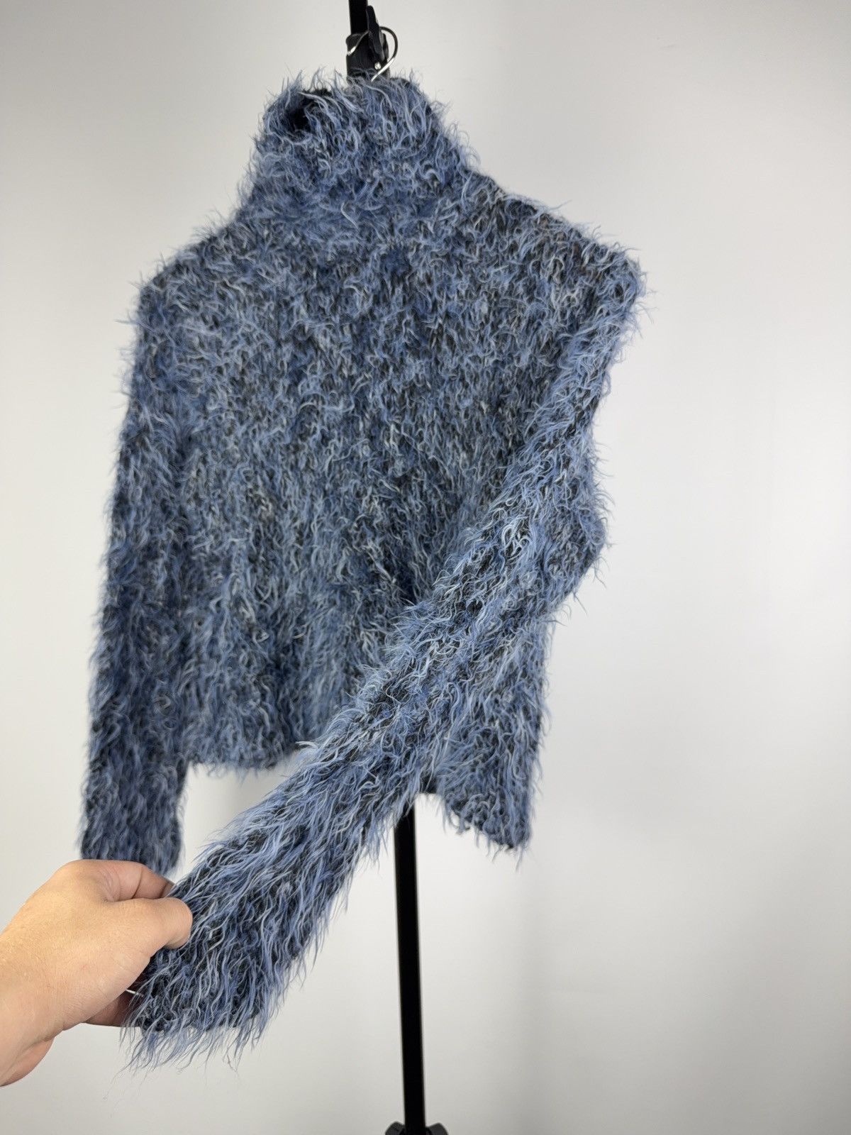 Vintage Retro Fuzzy Mohair Sweater Avant Garde Japanese style Y2K Size M / US 6-8 / IT 42-44 - 3 Thumbnail