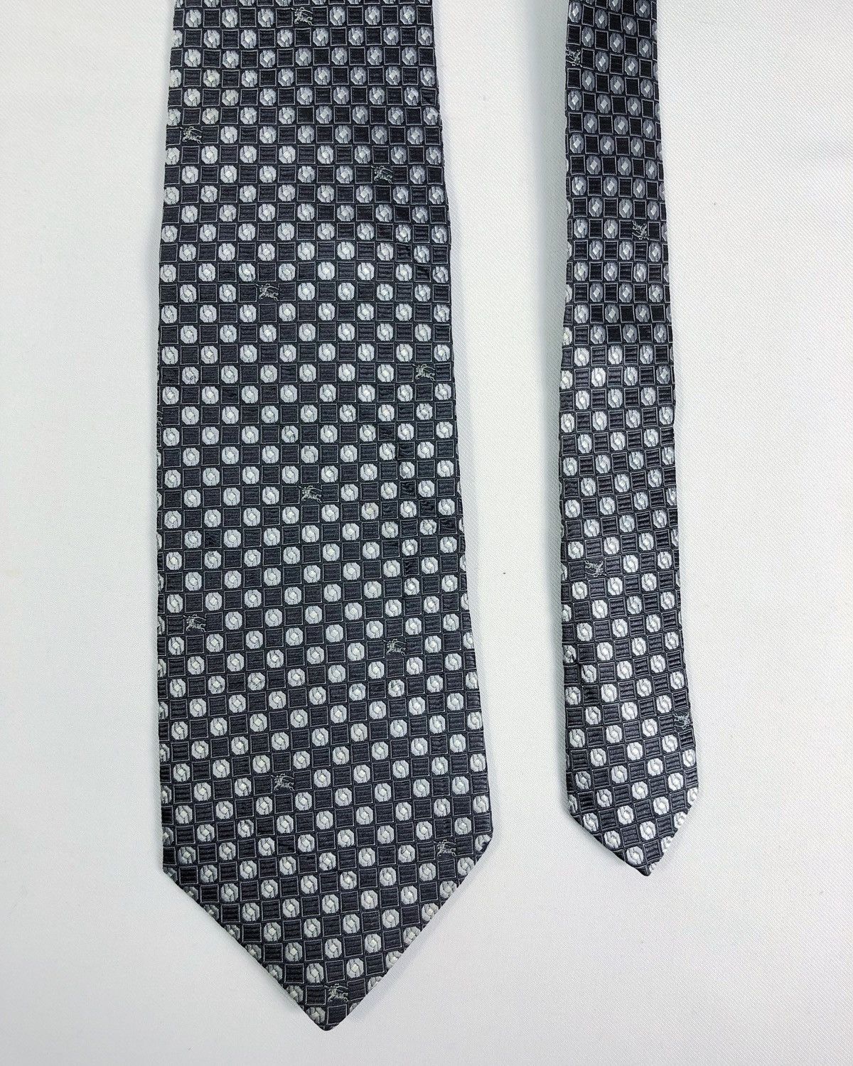 Burberry Prorsum Rare Vintage Burberrys Monogram Silk Tie Made in Italy Size ONE SIZE - 3 Thumbnail