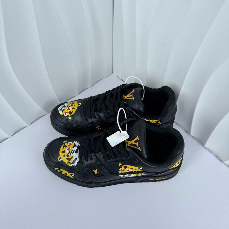 Louis Vuitton Nigo x Louis Vuitton Black Casual Sneakers 0089 Size US 8 / EU 41 - 1 Thumbnail