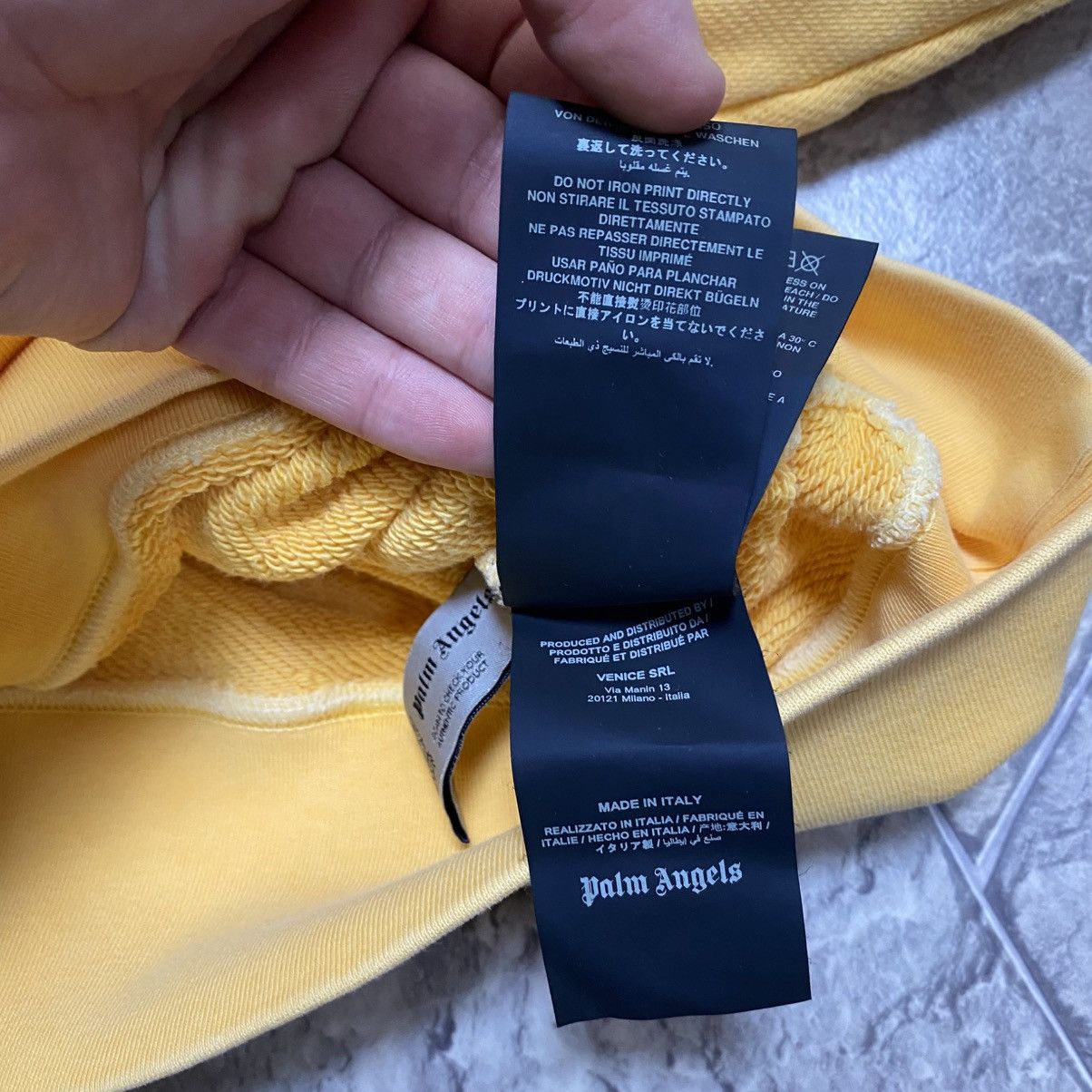 Palm Angels Palm Angels Sweatshirt Big logo Yellow Size US S / EU 44-46 / 1 - 15 Thumbnail