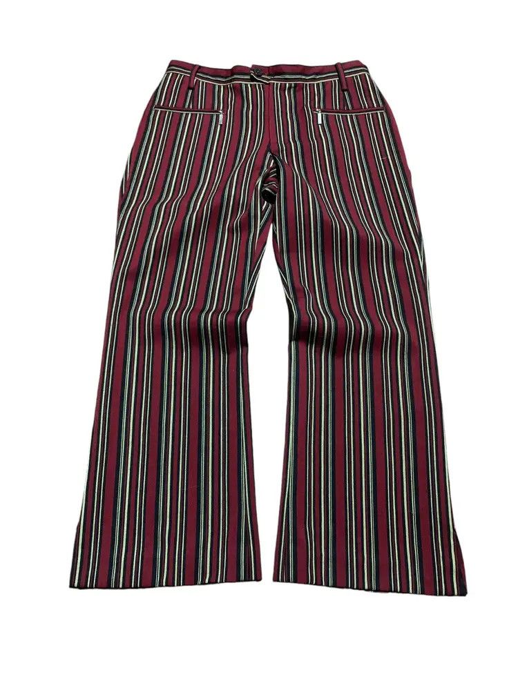 Vintage Marithe Francois Girbaud striped flare pants