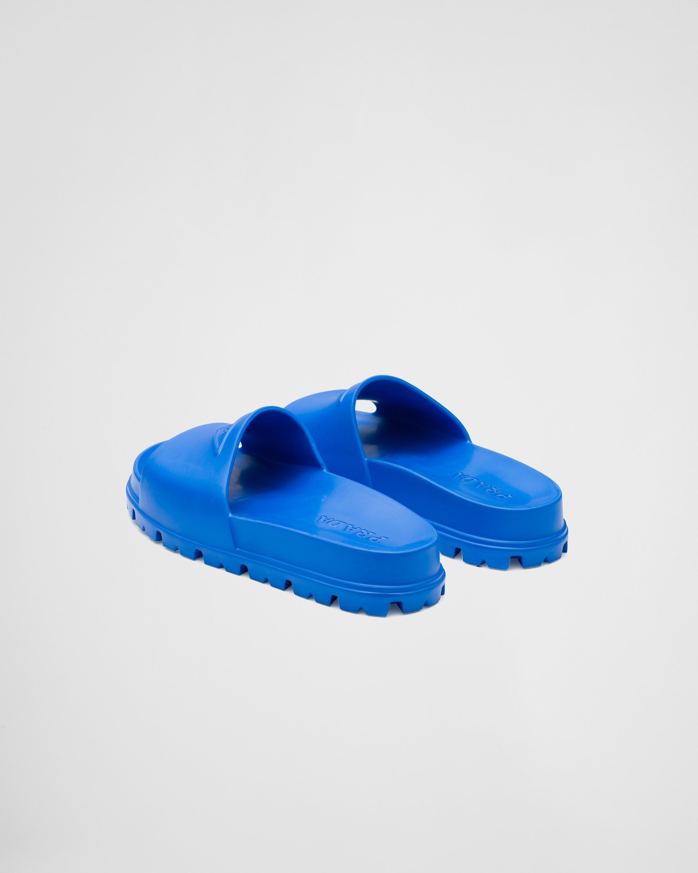 Prada o1B3y1r0226 Rubber Slides in Blue Size US 8 / EU 41 - 5 Thumbnail