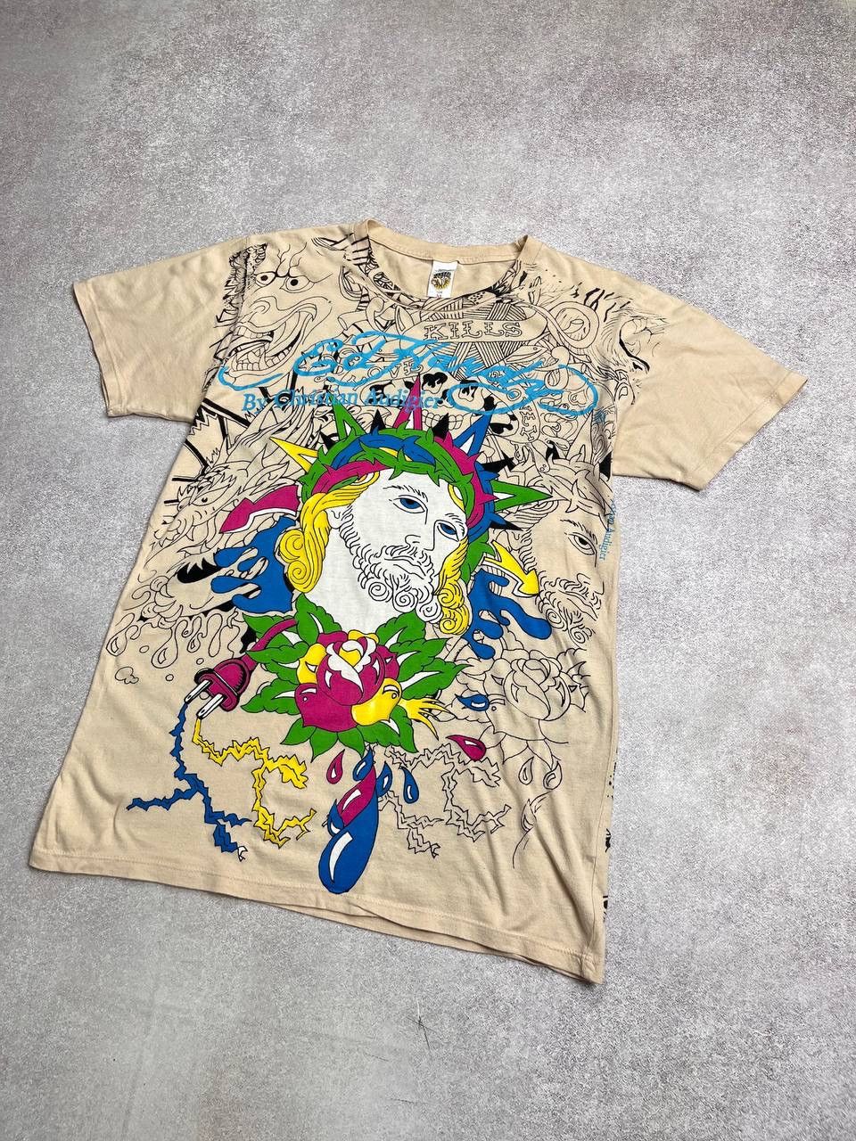 Ed Hardy Vintage Ed Hardy Jesus Tattoo T-shirt Y2K M Size US M / EU 48-50 / 2 - 2 Thumbnail