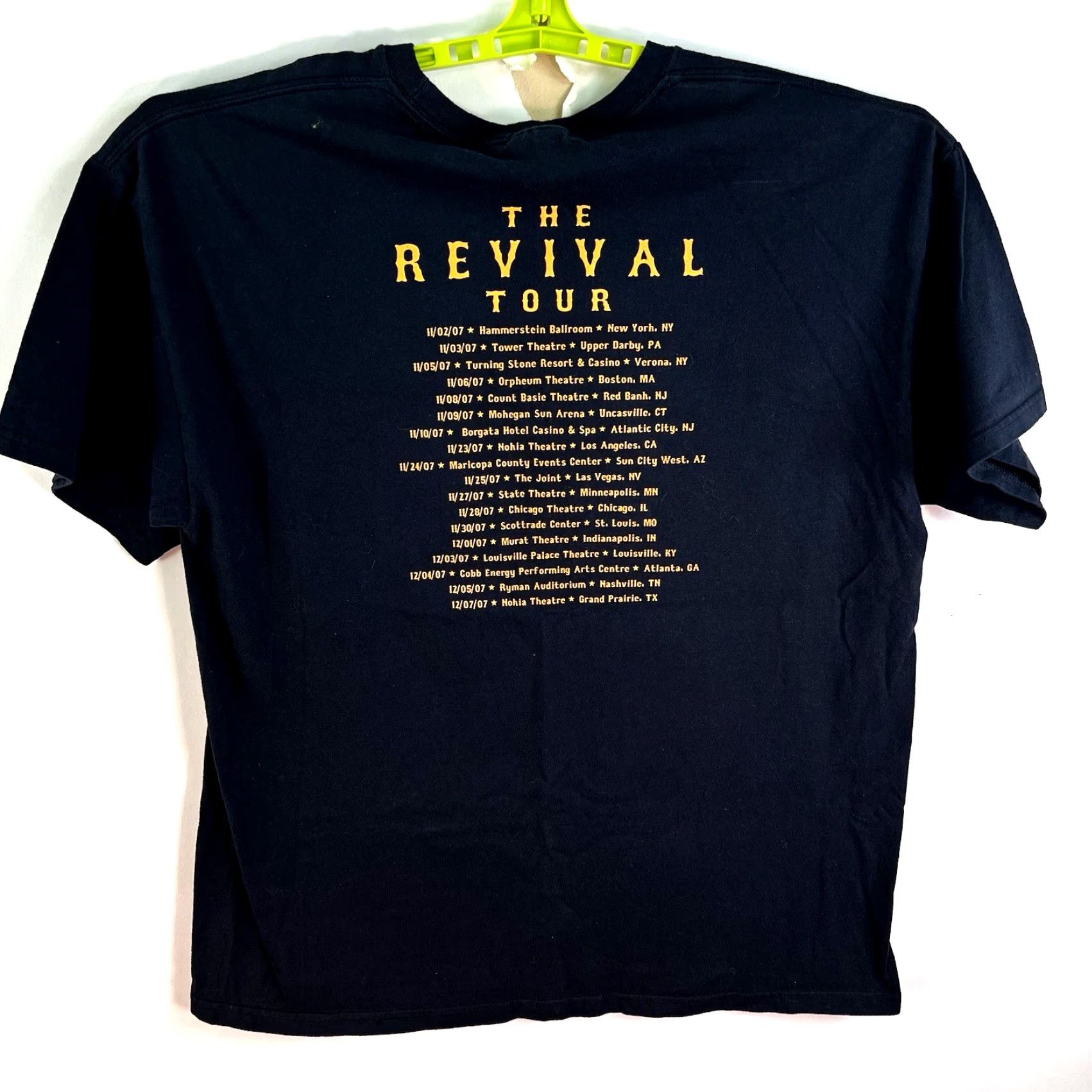 Hanes VINTAGE John Fogerty Tour T-Shirt Mens XL Black CCR 2007 Rivival Graphic Print Music Band Shirt - 2000s Men's Size XL Black Size US XL / EU 56 / 4 - 2 Thumbnail