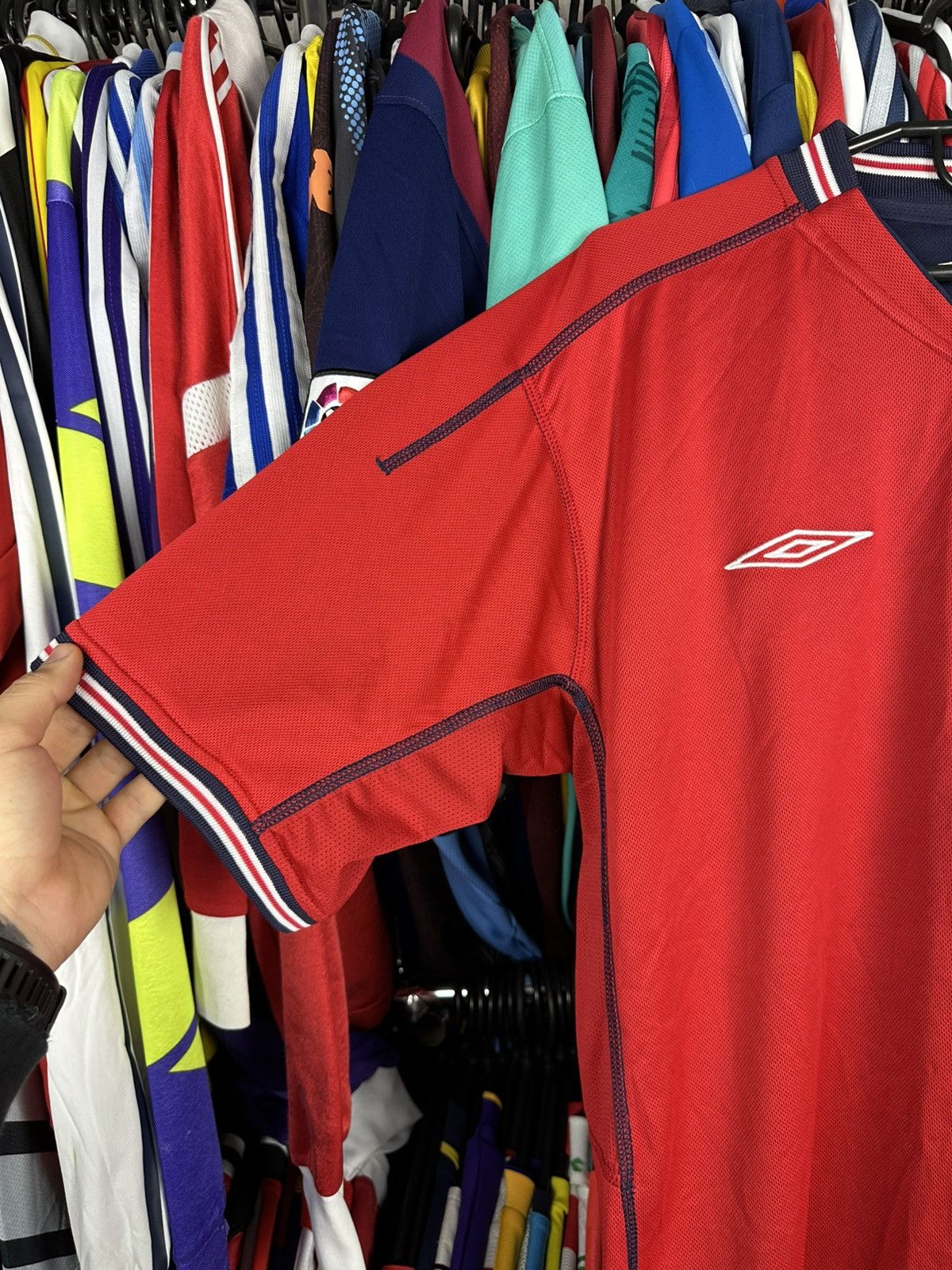 Umbro Umbro England 2002-2004 Away Shirt Football Soccer Jersey Size US XL / EU 56 / 4 - 3 Thumbnail