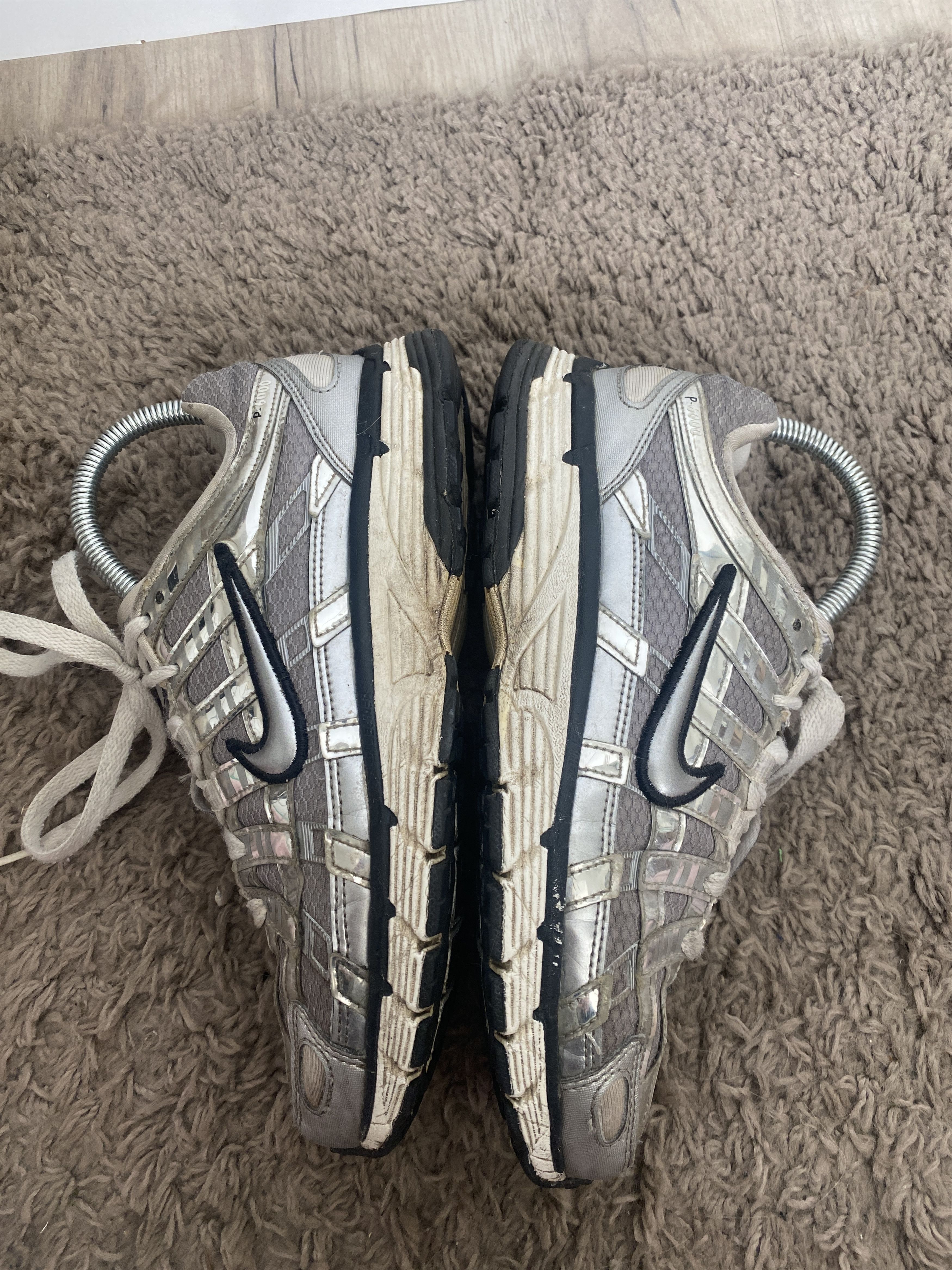 Nike Nike P-6000 Metallic Silver sneakers shoes Size US 5 / IT 35 - 7 Thumbnail