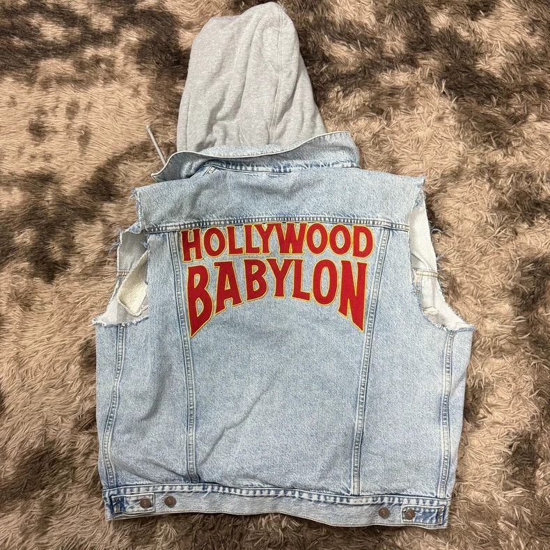 Gucci Gucci Hollywood Show Denim Hooded Vest-2508 Size US XL / EU 56 / 4 - 2 Thumbnail