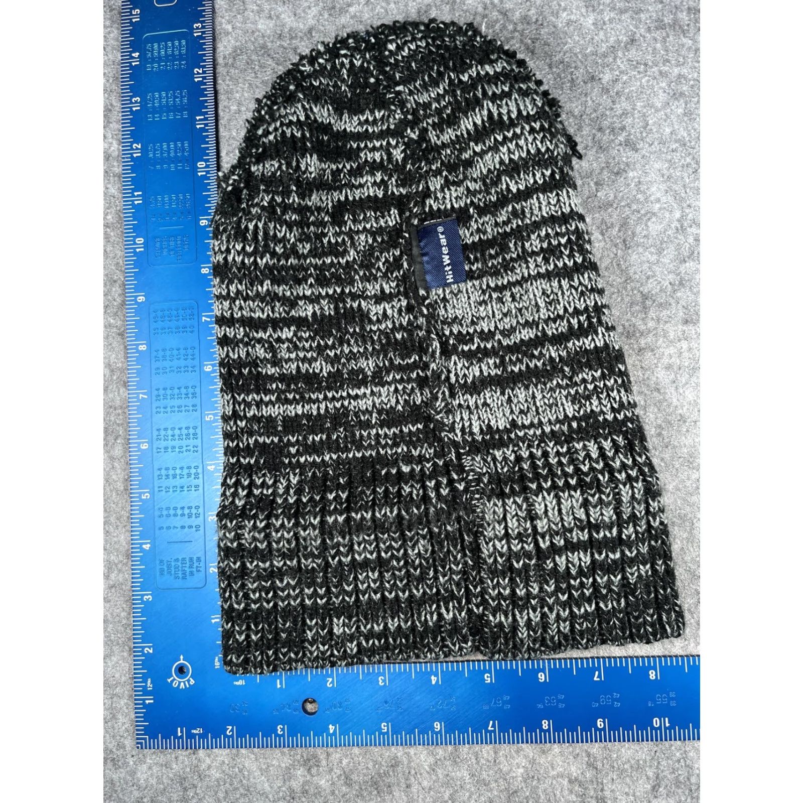Vintage HitWear Hat Beanie Mens One Size Black Striped Knit Yankee Candle Logo Winter Size ONE SIZE - 6 Thumbnail