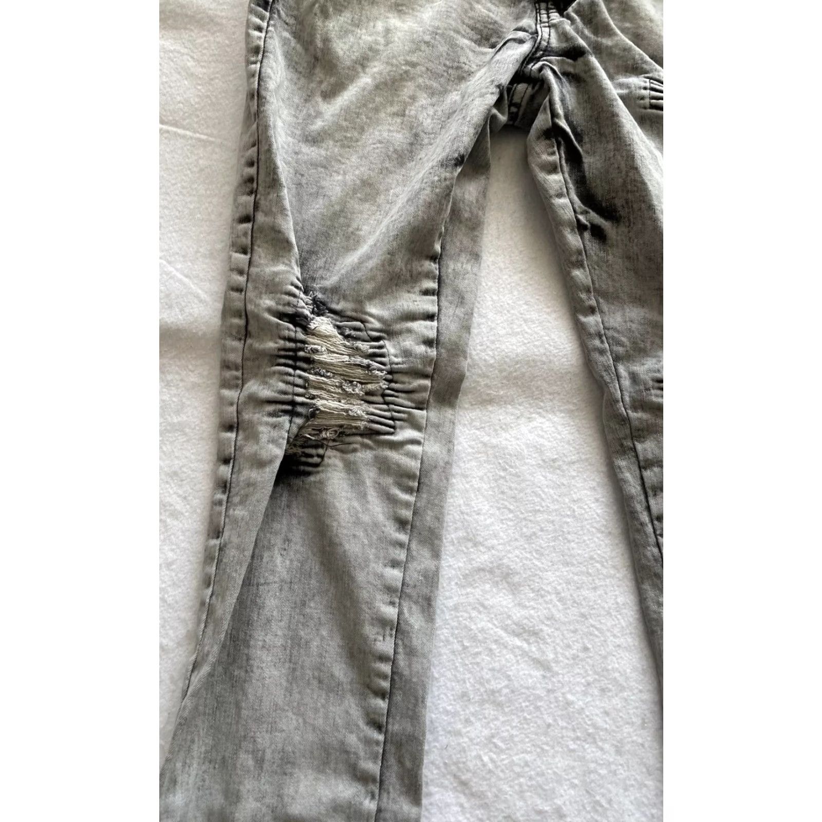 Forever 21 FOREVER 21 Jeans Men 32X32 Slim Distressed Gray Denim Zip Pockets Inseam 32 Modern Modern Mens Size US 32 / EU 48 - 5 Thumbnail