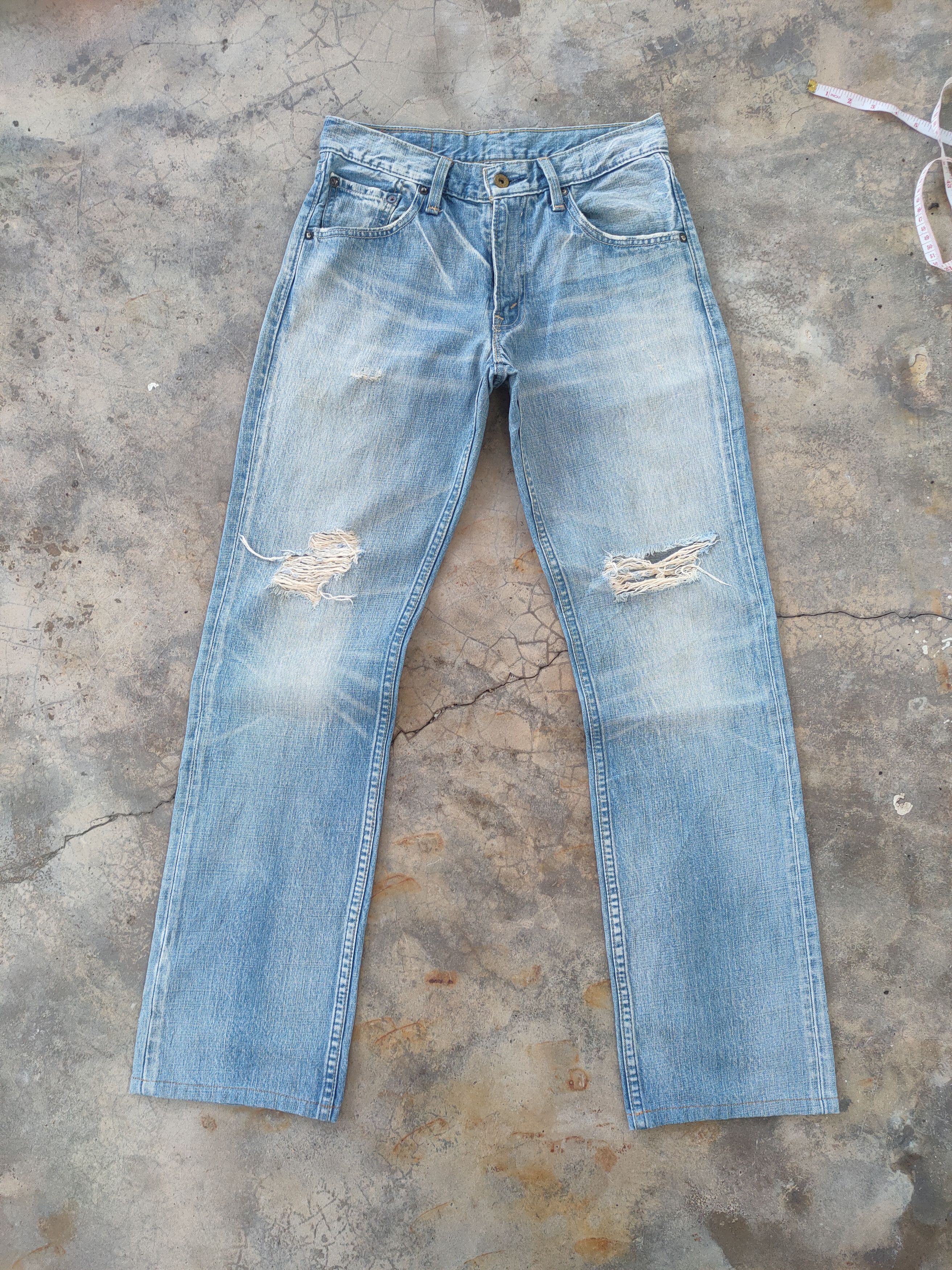 Levi's Vintage Clothing W29 VINTAGE LEVI'S 502 FADED DISTRESSED JEANS DENIM PANTS Size US 29 - 1 Thumbnail