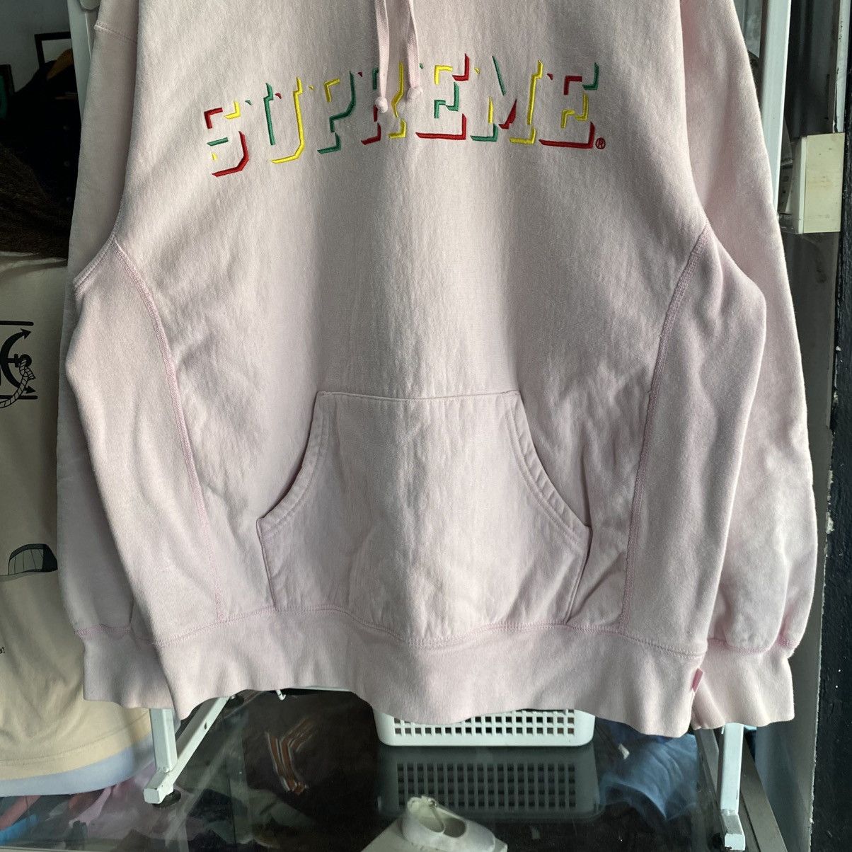 Supreme Supreme Drop Shadow Hooded Sweatshirt Size US L / EU 52-54 / 3 - 4 Thumbnail