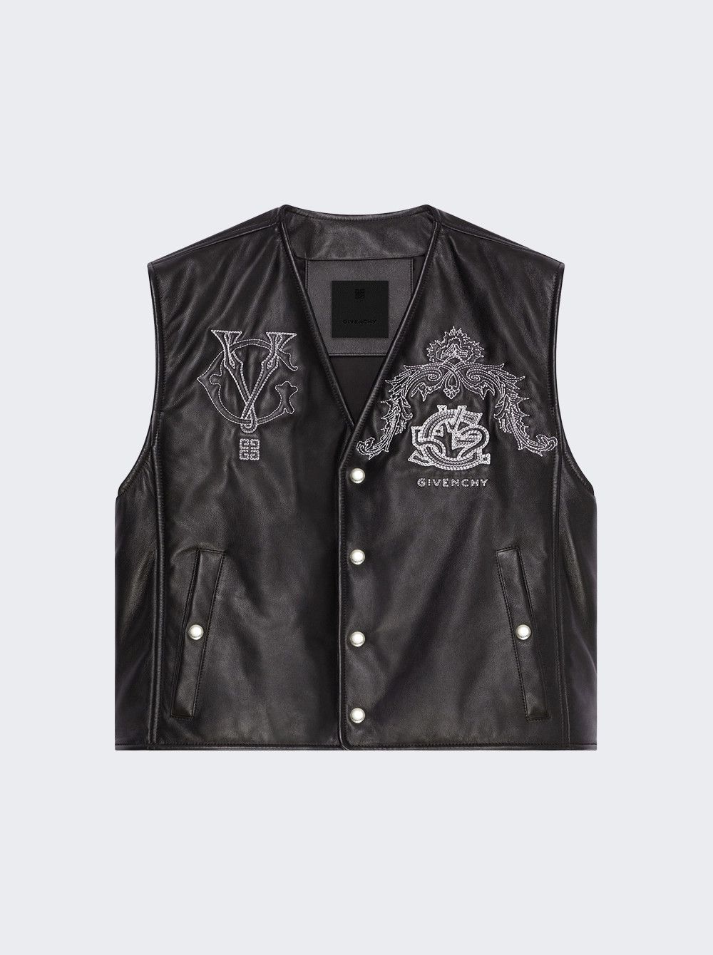 Givenchy o1w1db10325 Snap Vest in Black Size US XL / EU 56 / 4 - 1 Thumbnail
