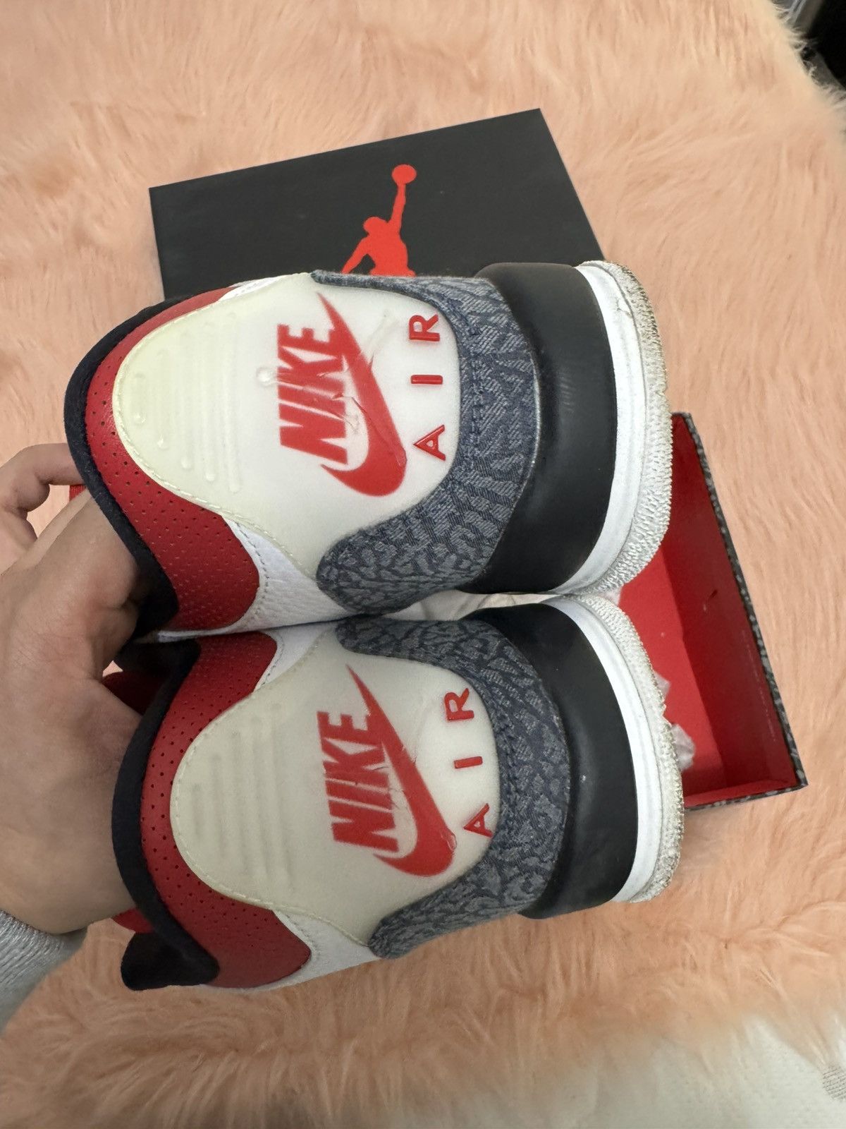 Jordan Brand Air Jordan 3 Retro GS Fire Red Size US 6.5 / EU 39-40 - 3 Thumbnail