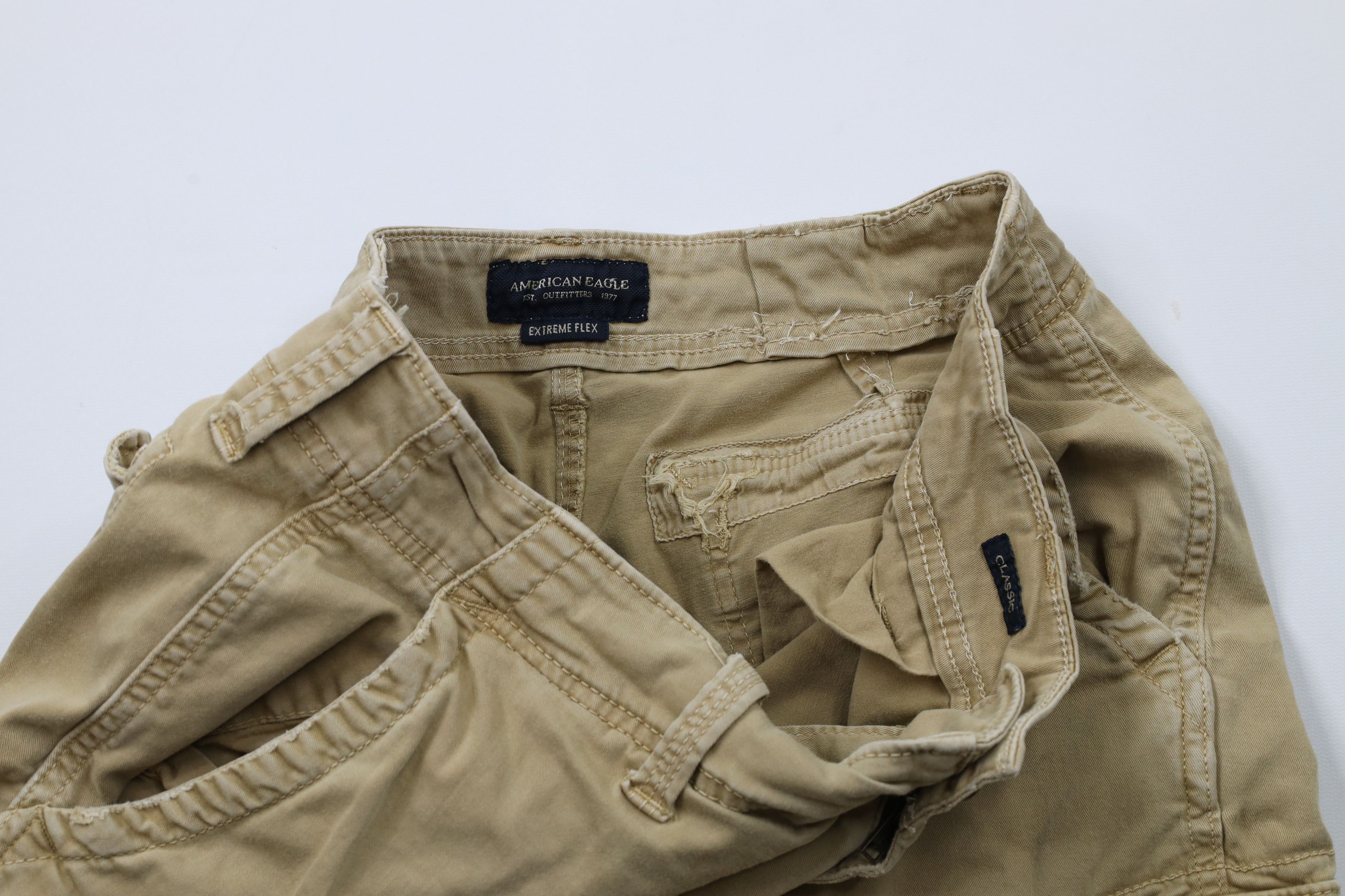 American Eagle Outfitters × Vintage Vintage American Eagle Outfitters Heavyweight Cargo Shorts Size US 32 / EU 48 - 7 Thumbnail