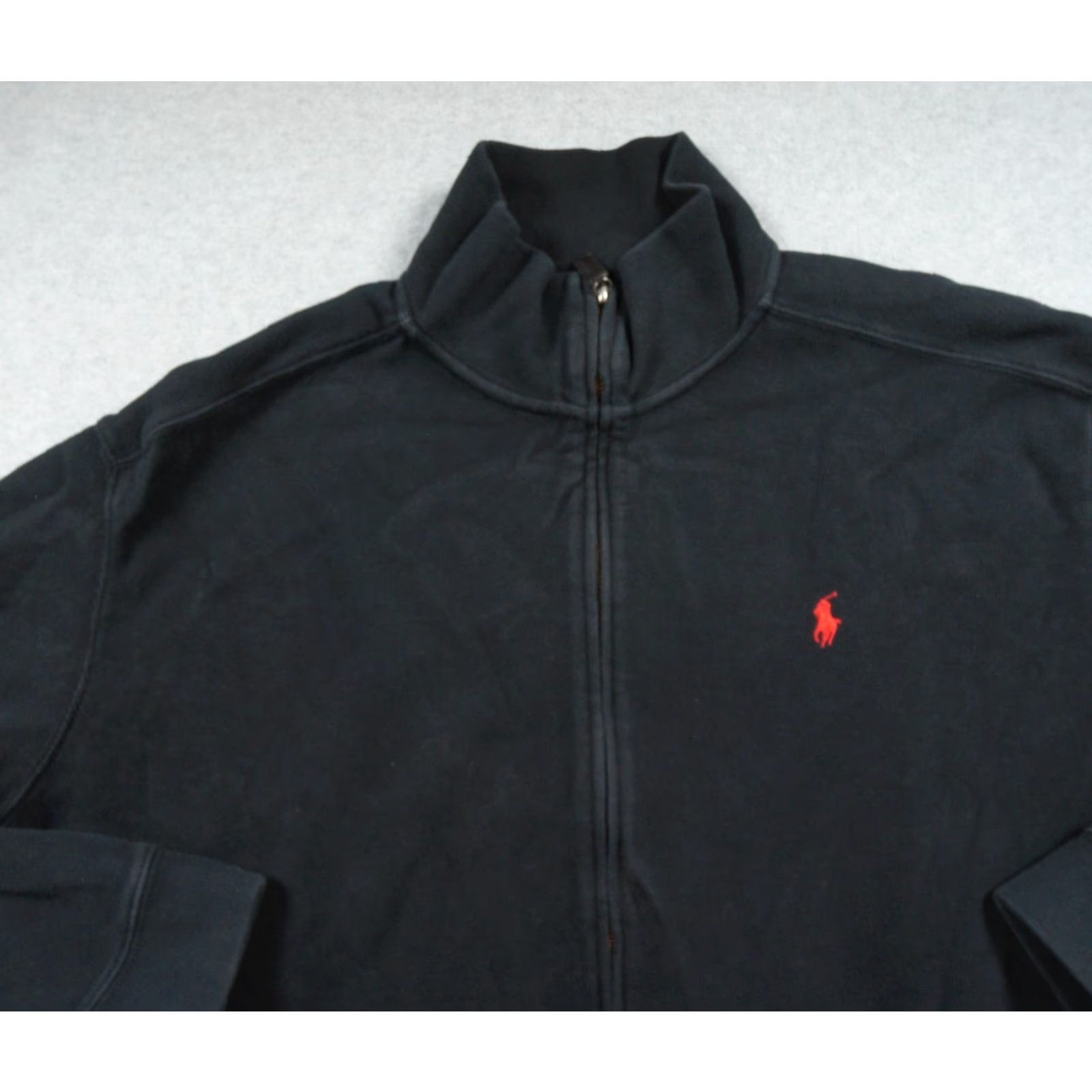 Polo Ralph Lauren Polo Ralph Lauren Sweater Mens 2XL Black Full Zip Pony Logo Preppy Adult Shirt Size US XXL / EU 58 / 5 - 2 Thumbnail